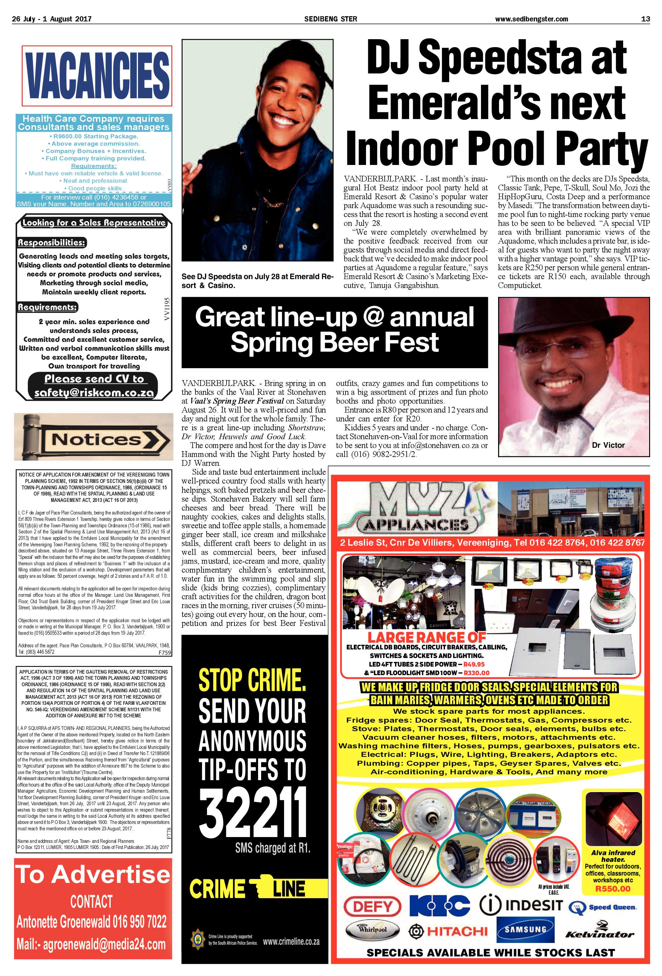 Sedibeng Ster 26 July – 1 August 2017 page 13