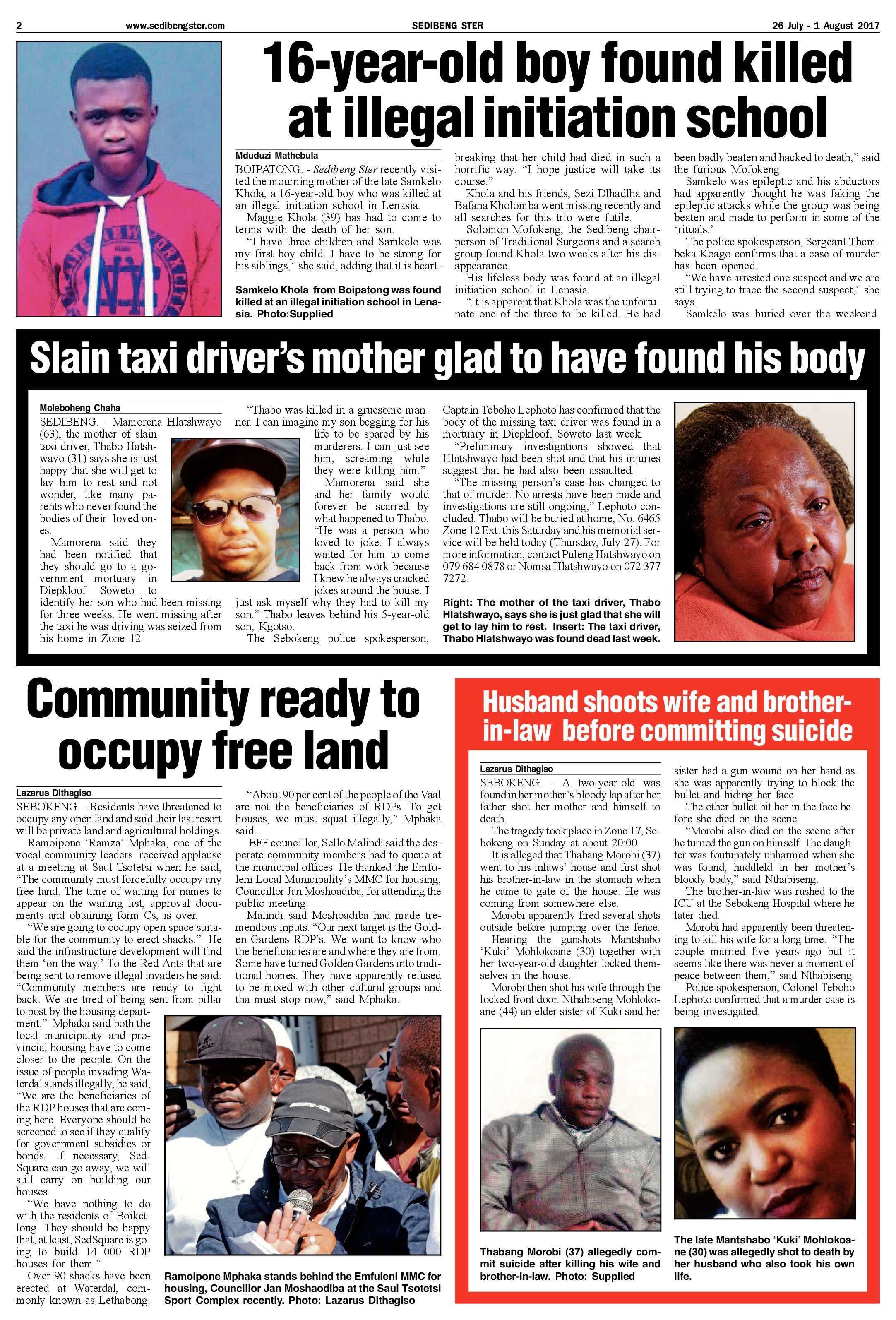 Sedibeng Ster 26 July – 1 August 2017 page 2