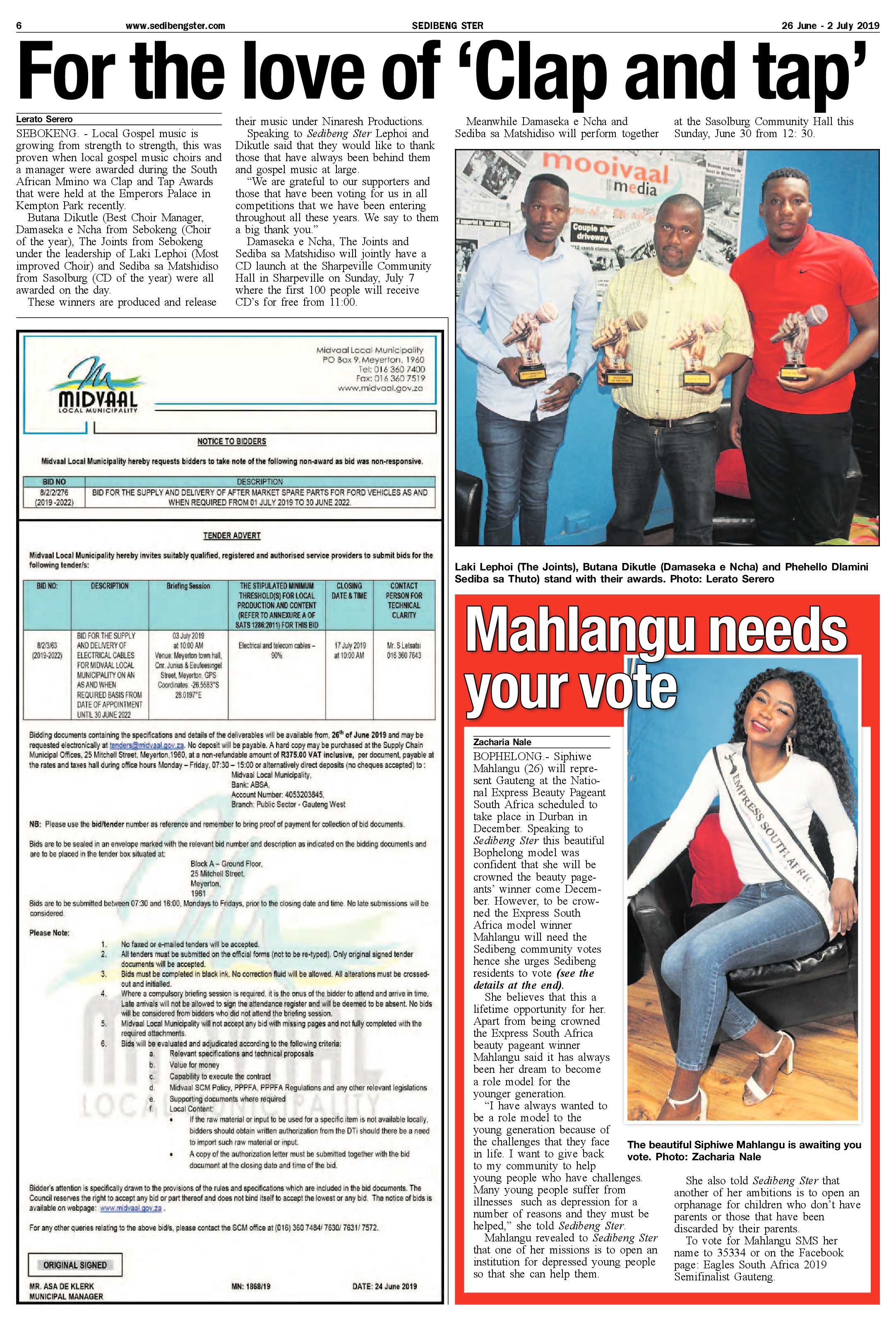 Sedibeng Ster 26 July – 2 June 2019 page 6
