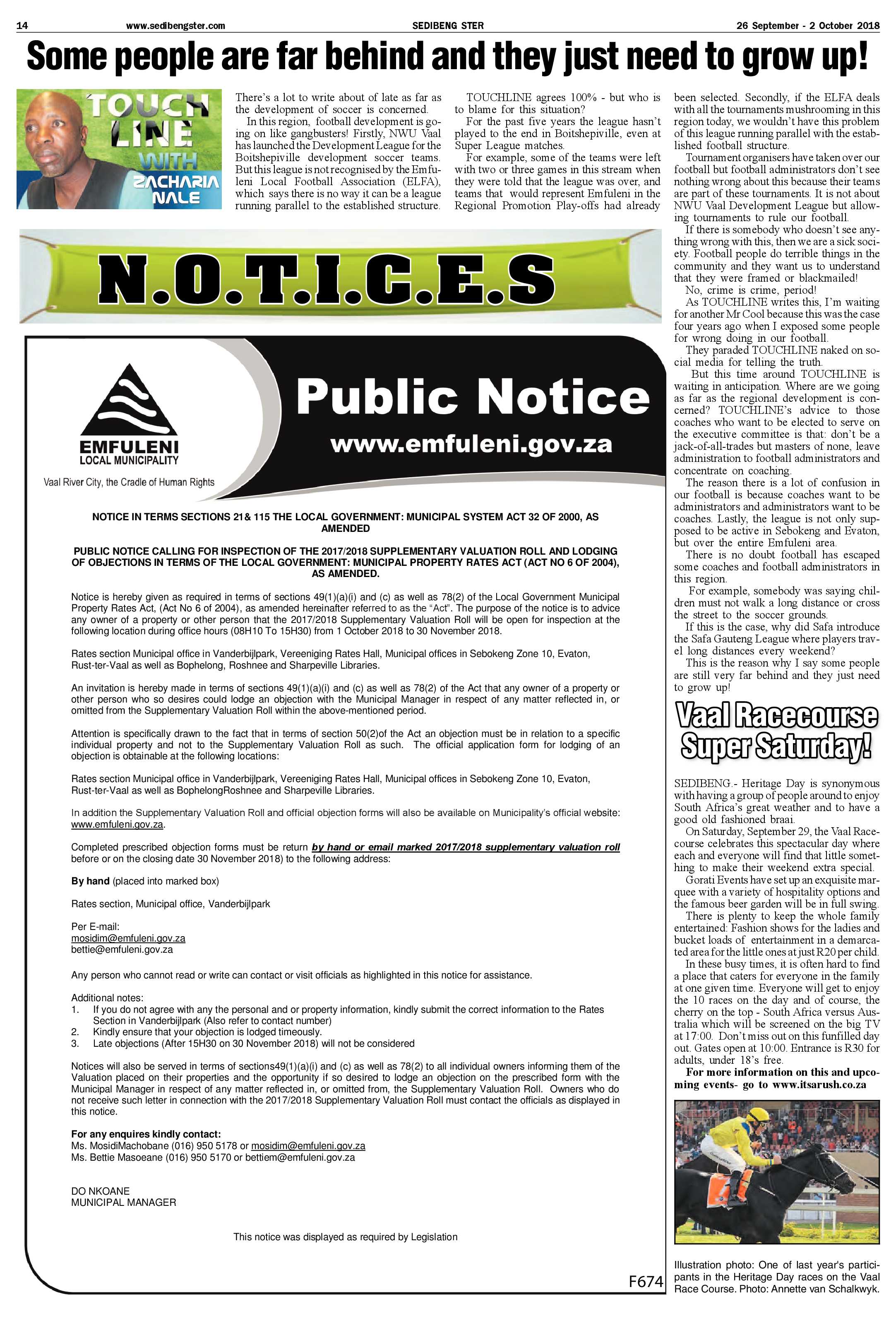 Sedibeng Ster 26 September – 2 October 2018 page 14