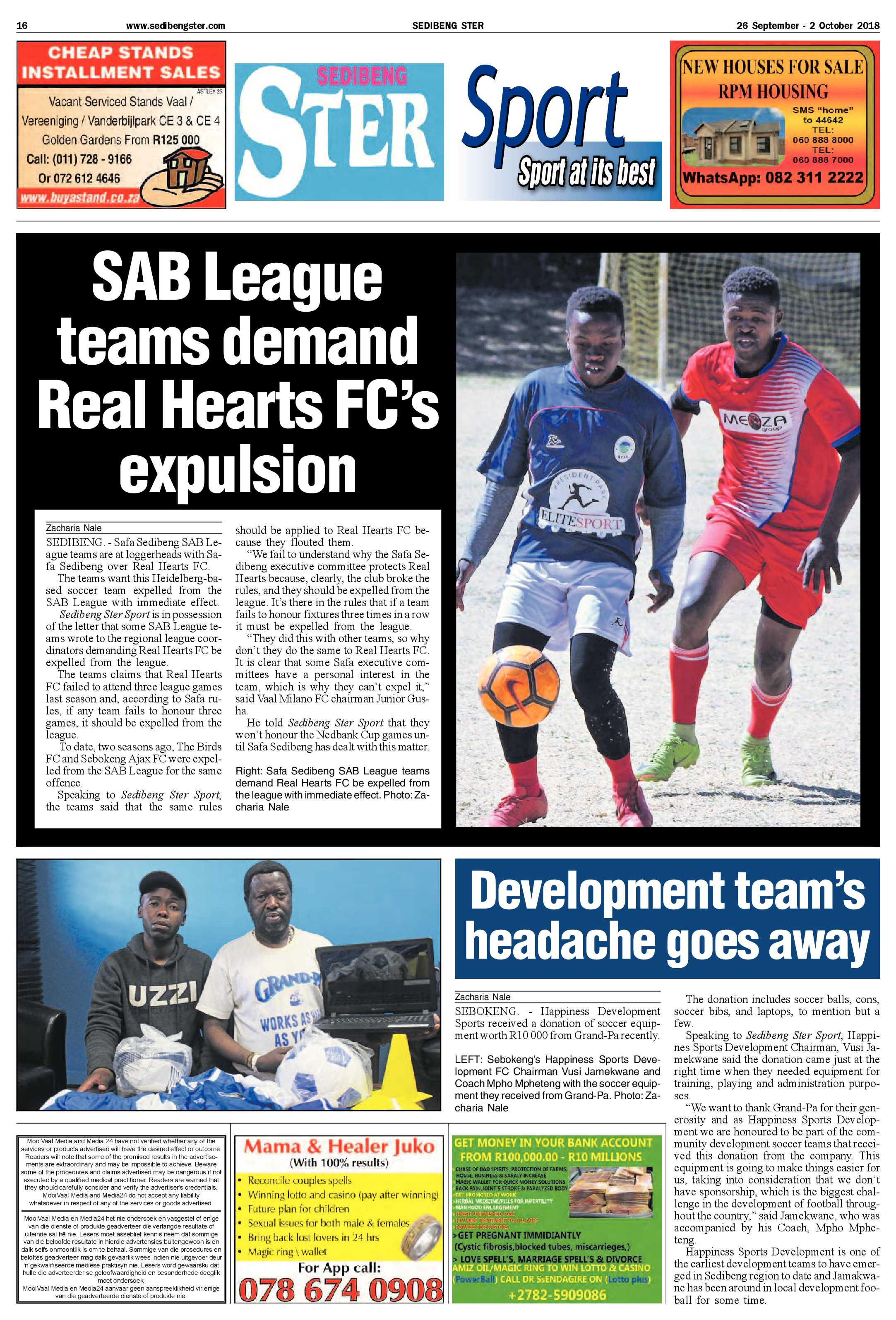 Sedibeng Ster 26 September – 2 October 2018 page 16