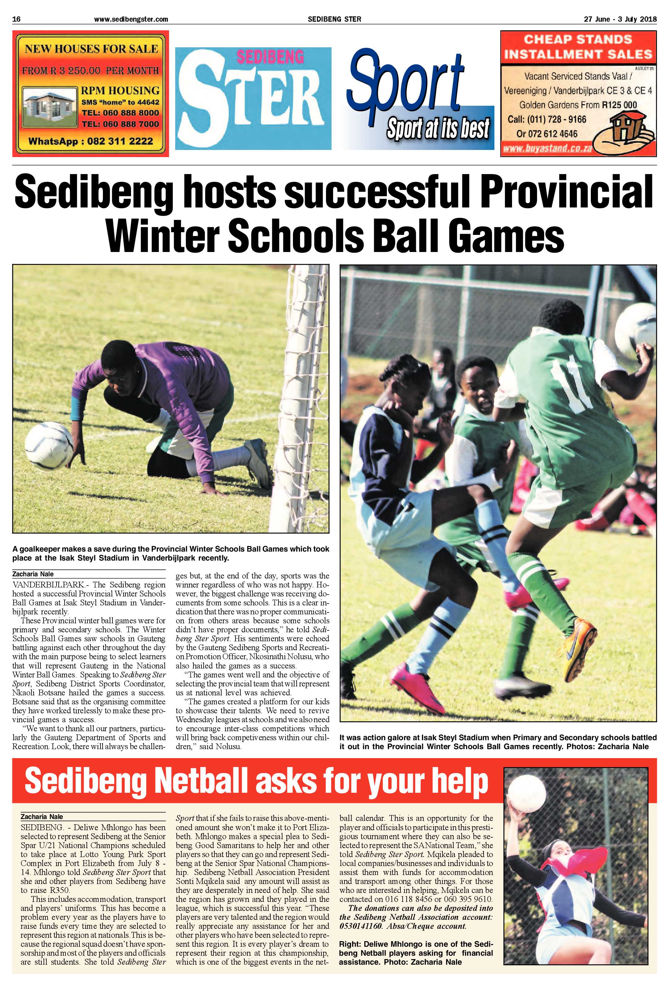 Sedibeng Ster 27 June – 3 July 2018 page 16