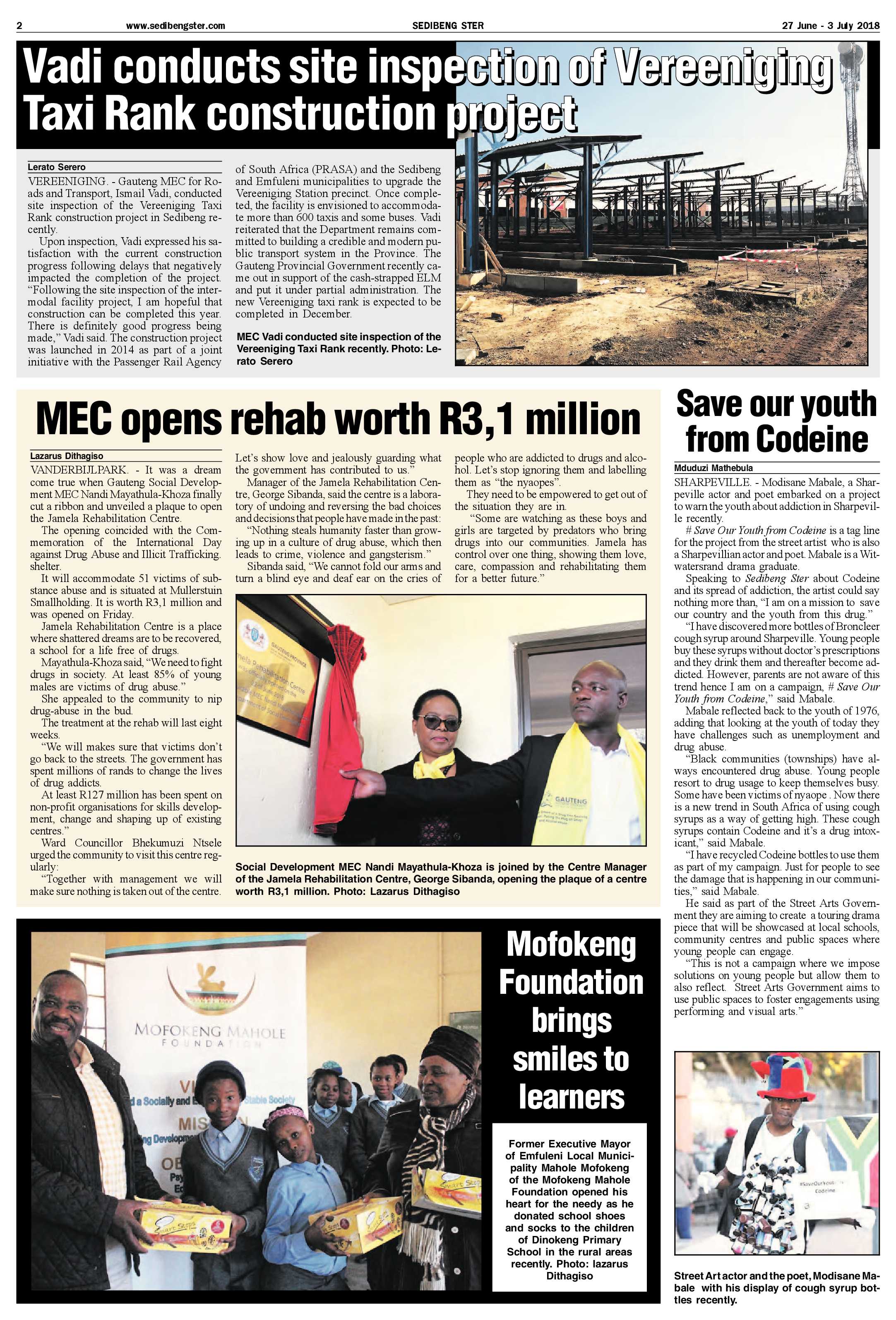 Sedibeng Ster 27 June – 3 July 2018 page 2