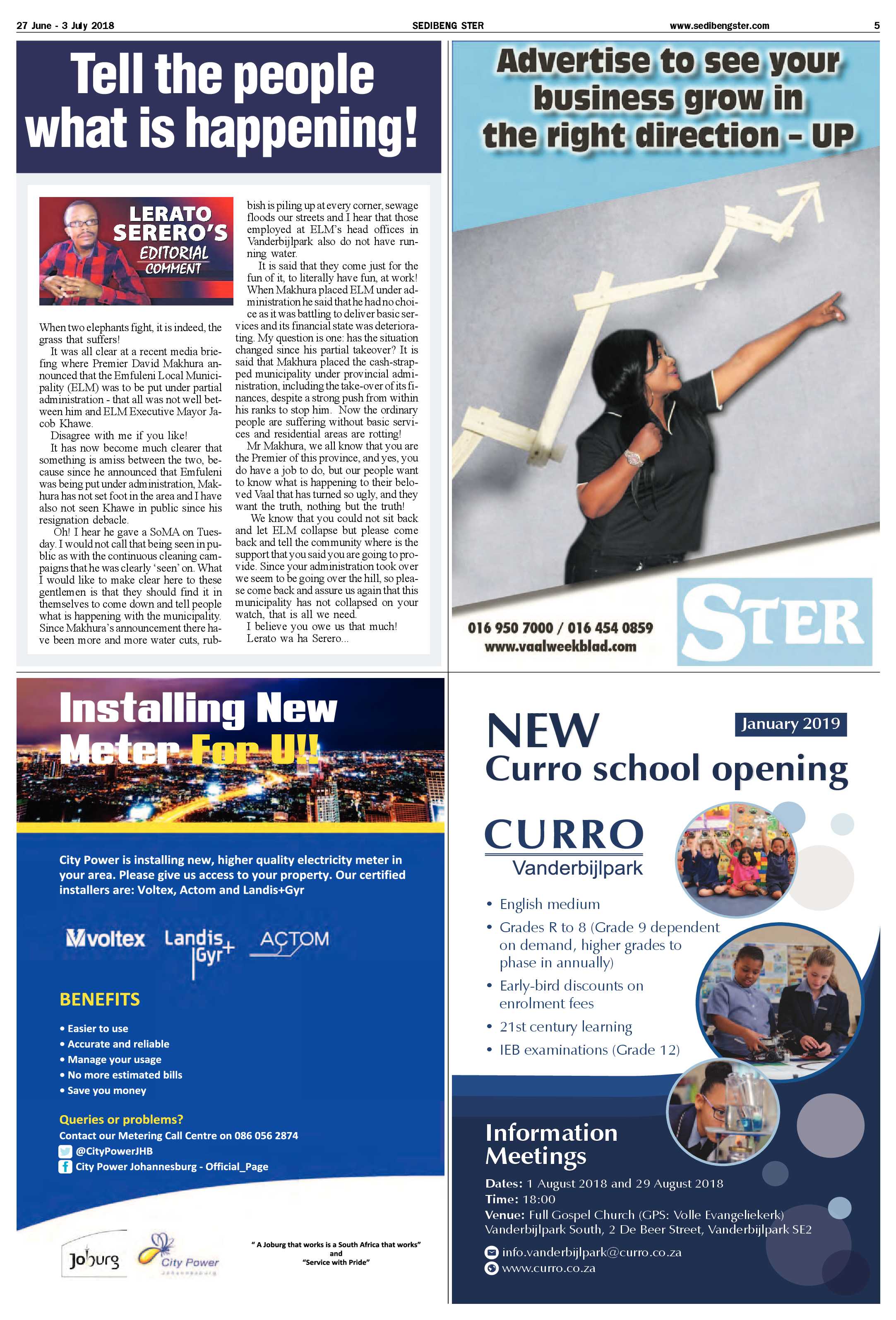 Sedibeng Ster 27 June – 3 July 2018 page 5