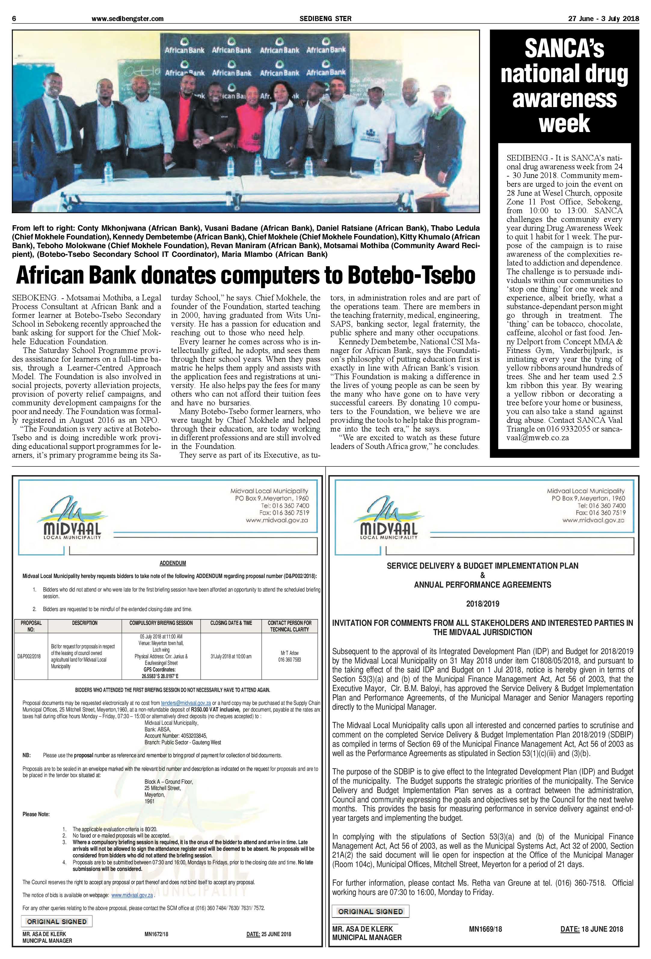 Sedibeng Ster 27 June – 3 July 2018 page 6