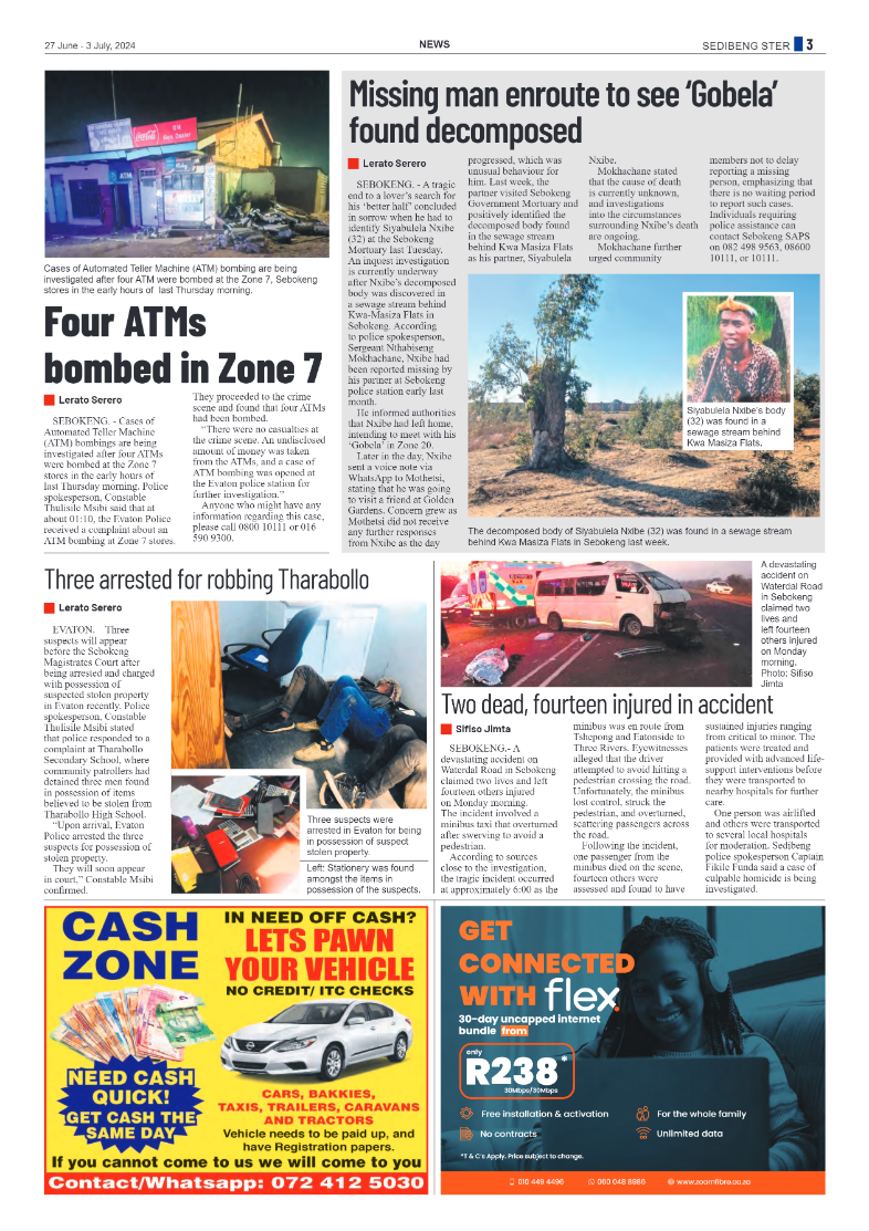 Sedibeng Ster 27 June – 3 July, 2024 page 3