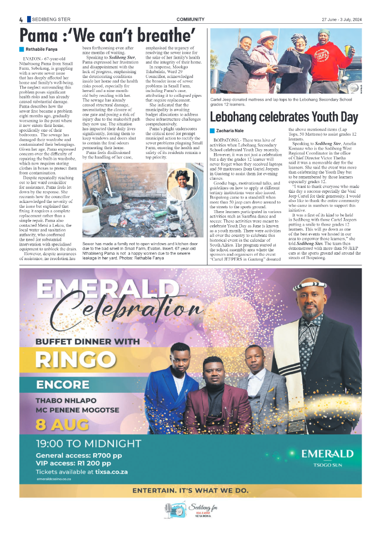 Sedibeng Ster 27 June – 3 July, 2024 page 4