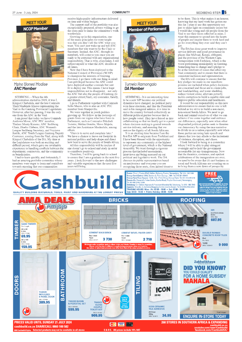 Sedibeng Ster 27 June – 3 July, 2024 page 5
