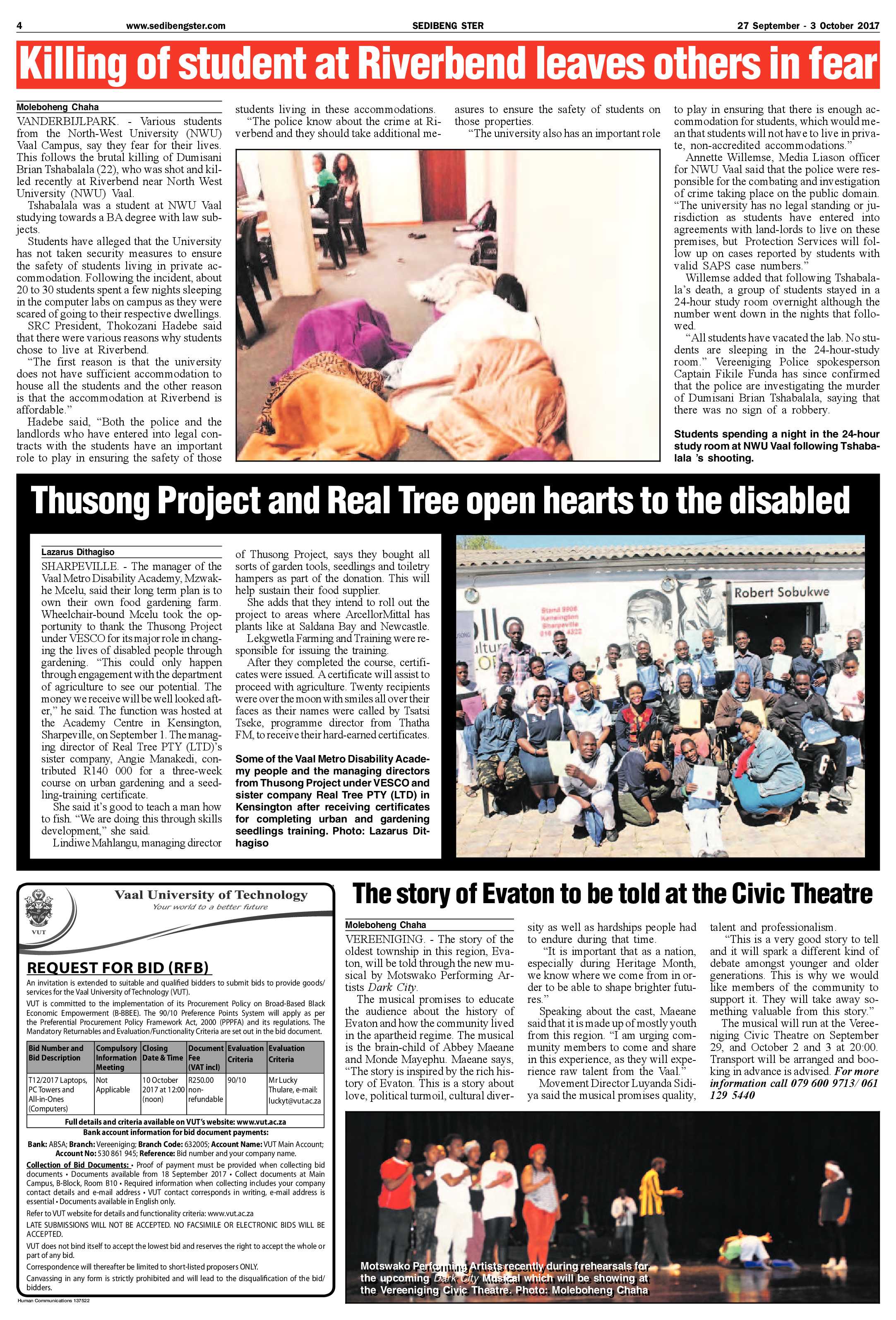 Sedibeng Ster 27 September – 3 October 2017 page 4