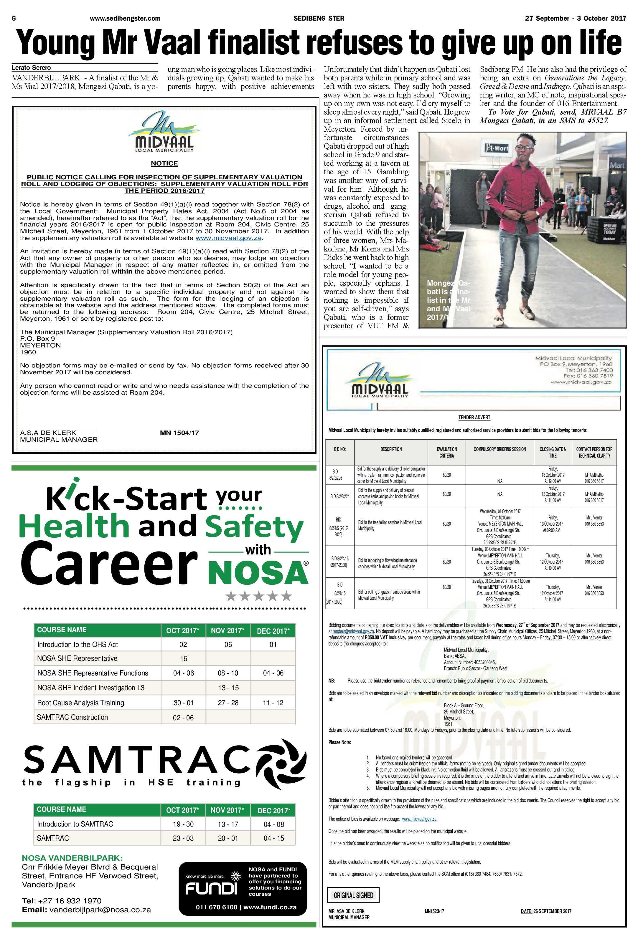 Sedibeng Ster 27 September – 3 October 2017 page 6