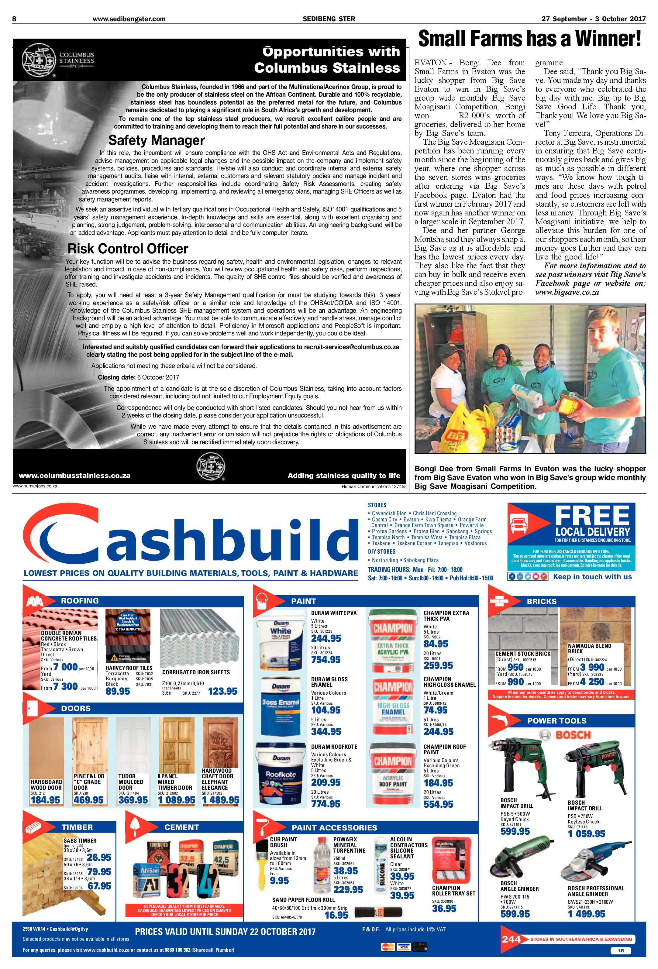 Sedibeng Ster 27 September – 3 October 2017 page 8