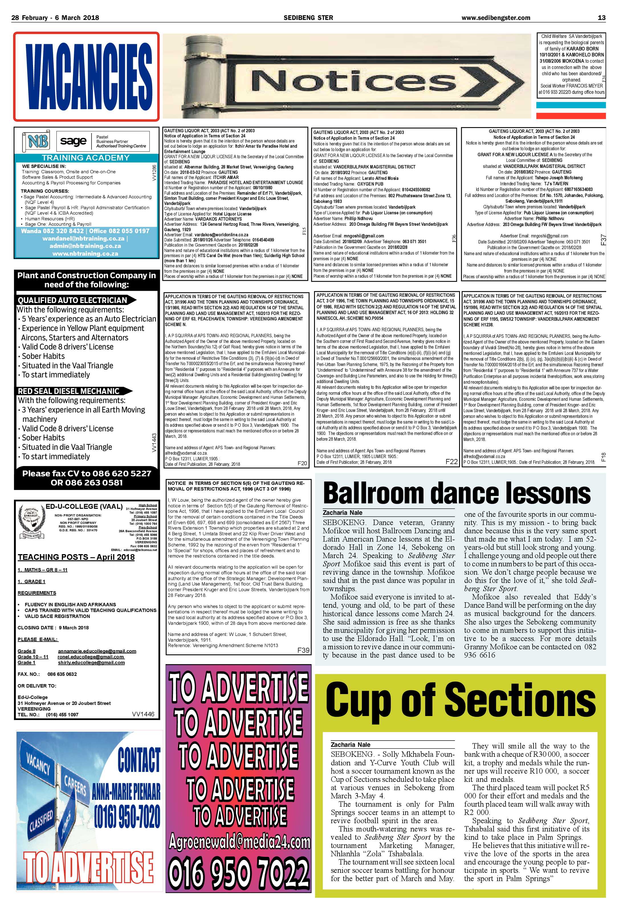 Sedibeng Ster 28 February – 6 March 2018 page 13