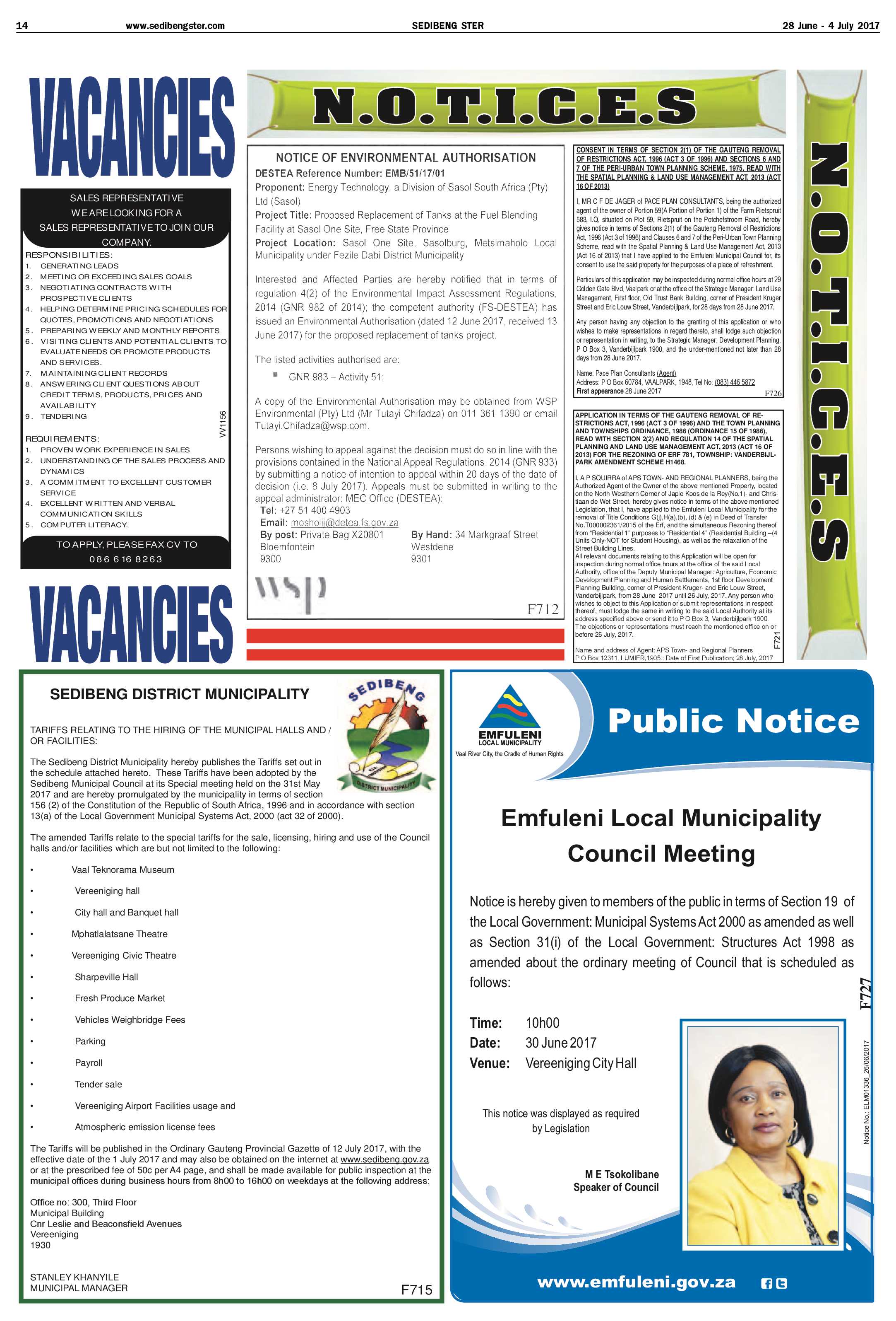 Sedibeng Ster 28 June – 4 July 2017 page 14