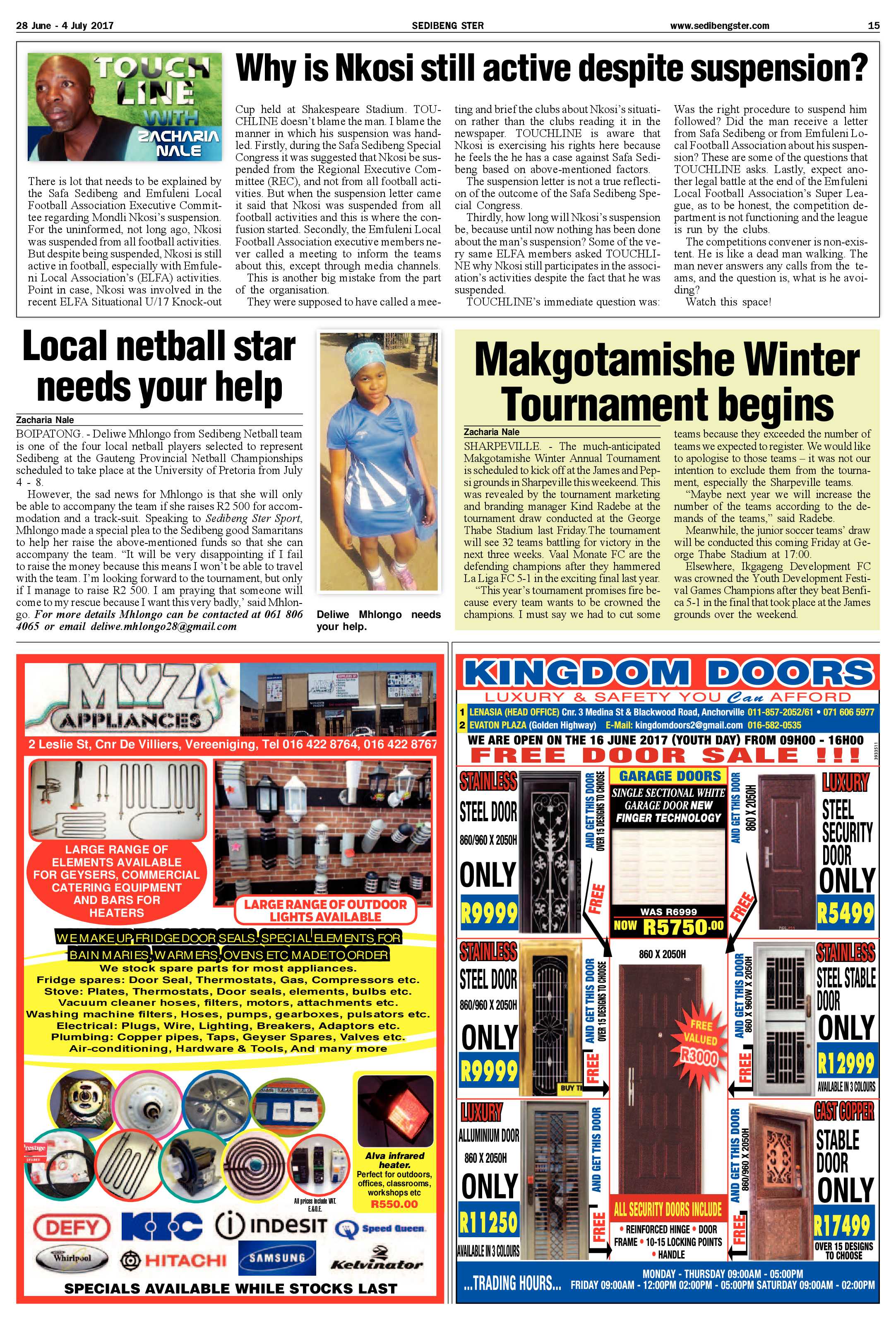 Sedibeng Ster 28 June – 4 July 2017 page 15