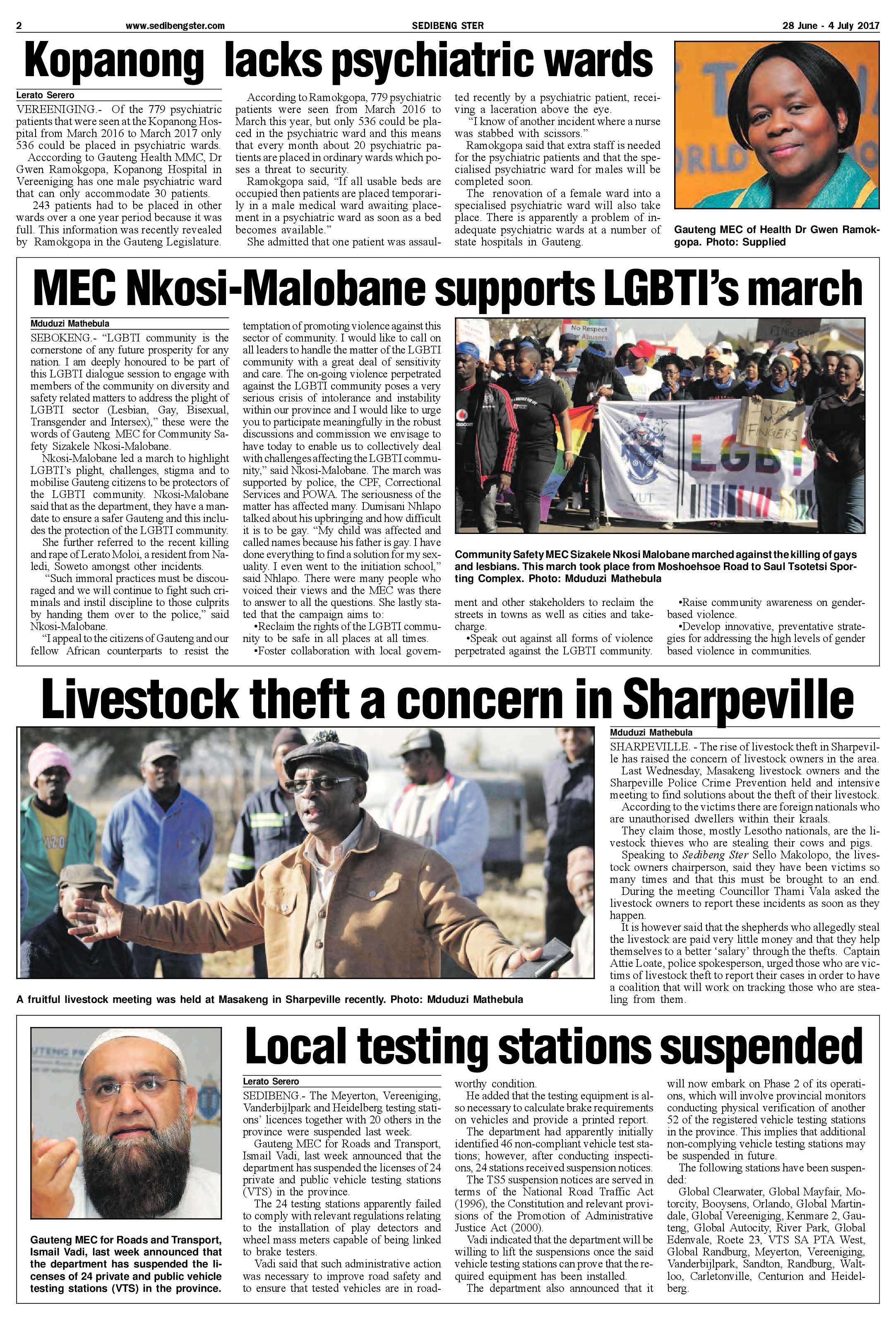 Sedibeng Ster 28 June – 4 July 2017 page 2