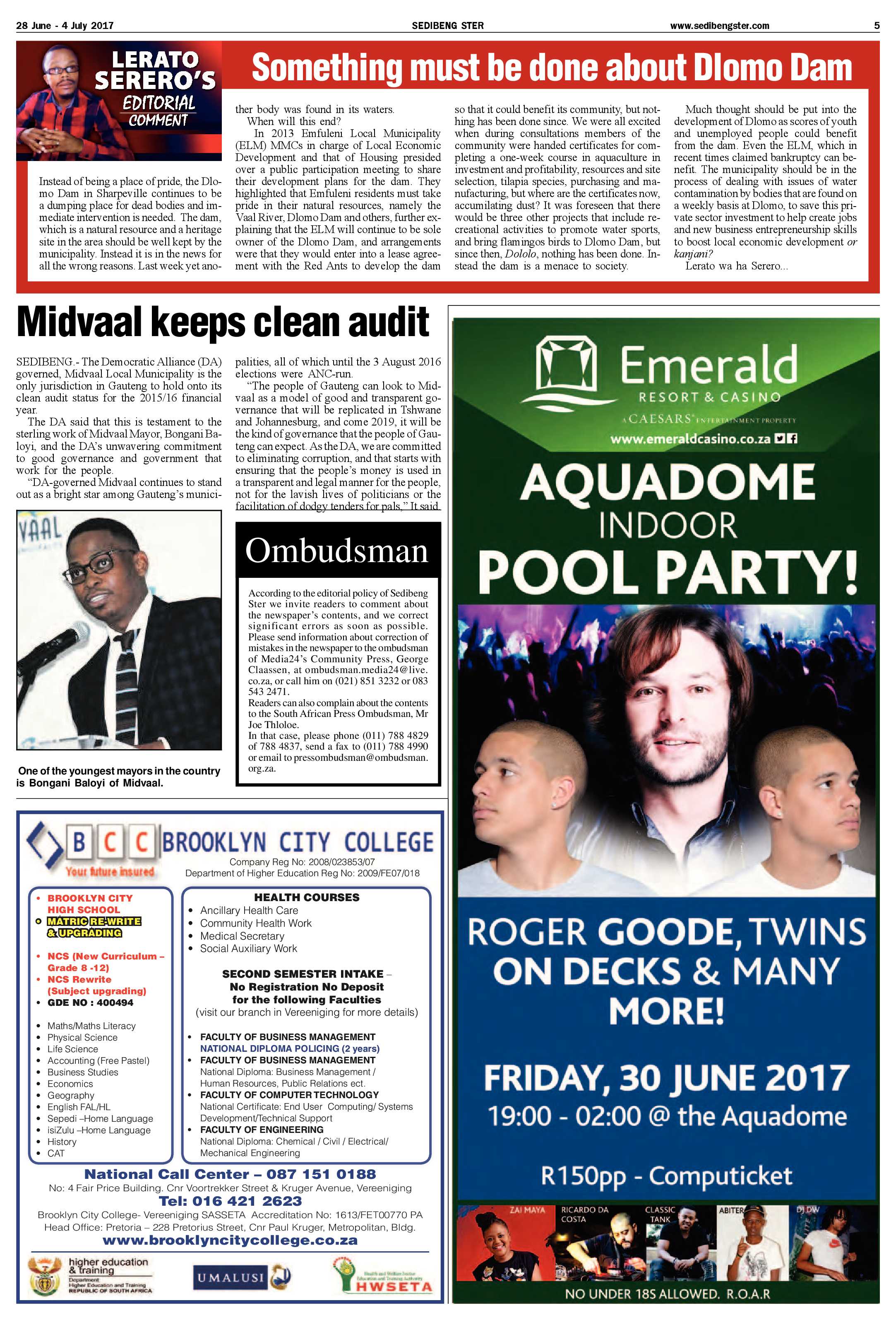Sedibeng Ster 28 June – 4 July 2017 page 5