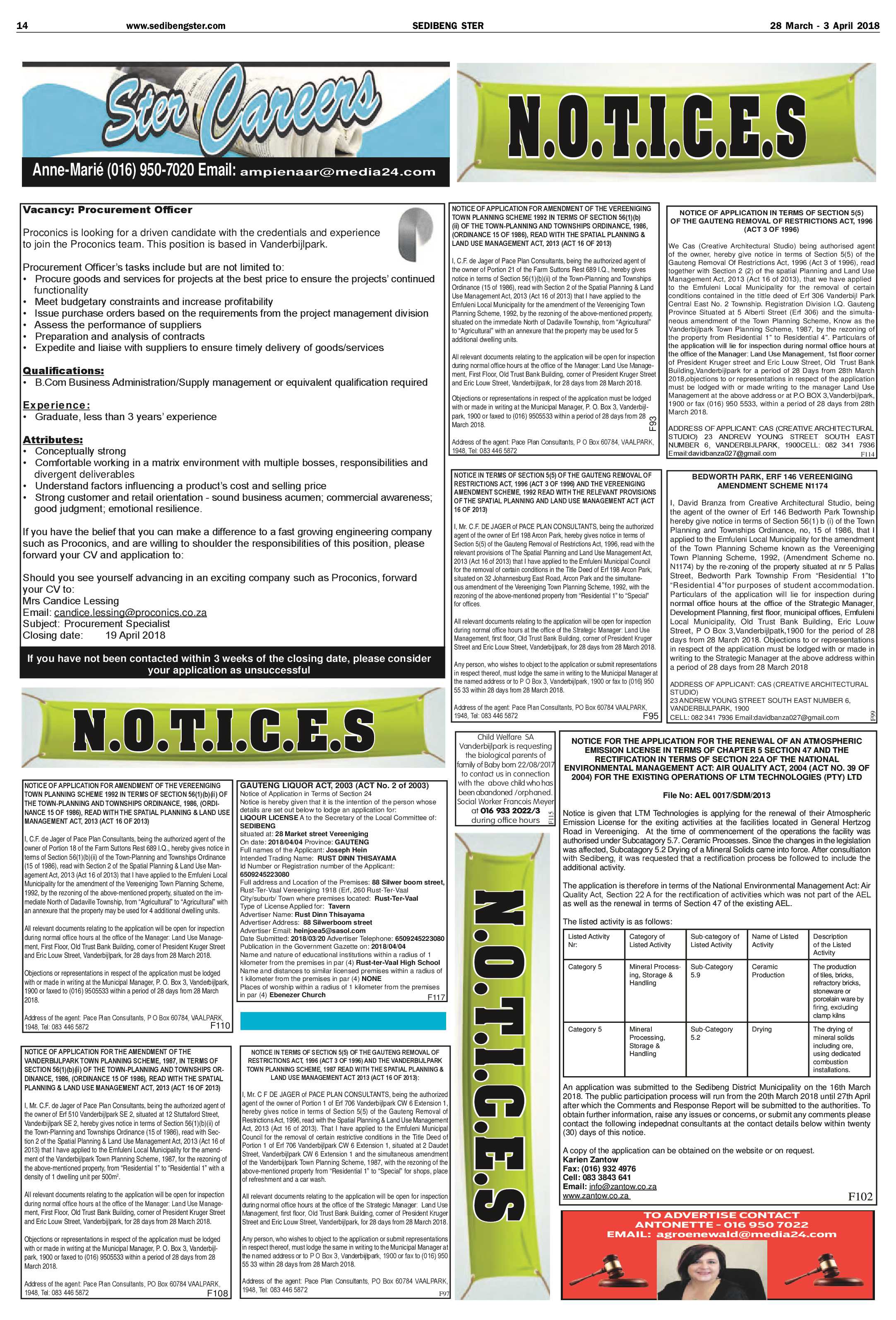Sedibeng Ster 28 March – 3 April 2018 page 14
