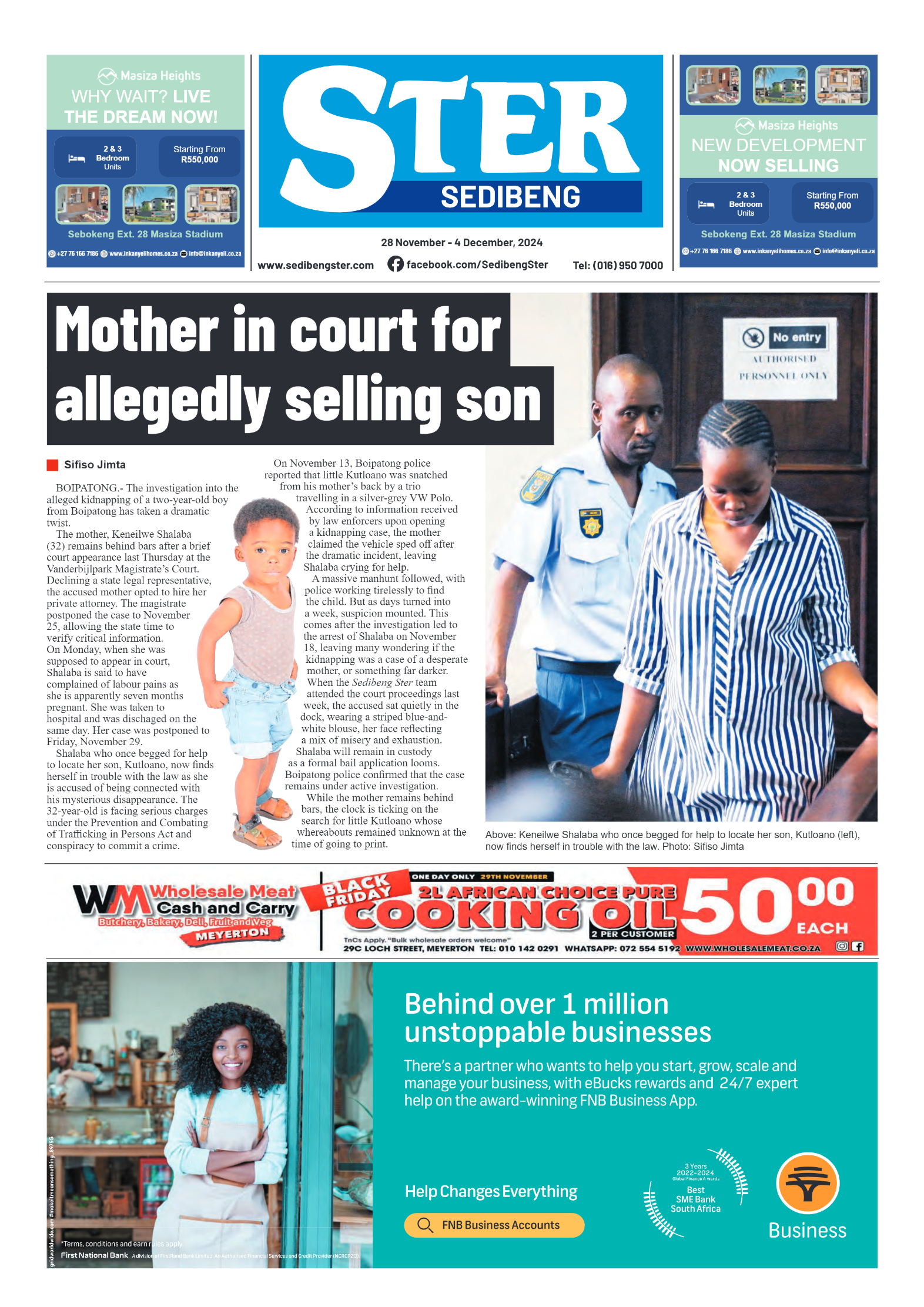 Sedibeng Ster 28 November – 4 December, 2024 page 1