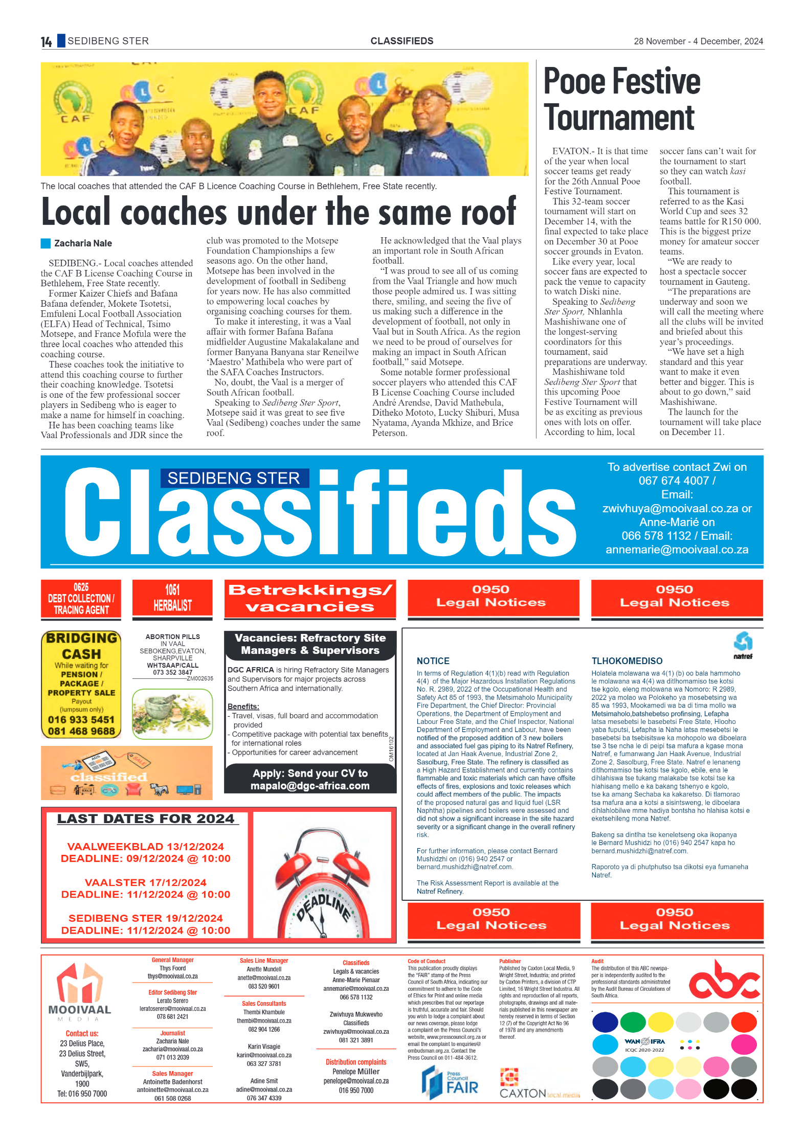 Sedibeng Ster 28 November – 4 December, 2024 page 14