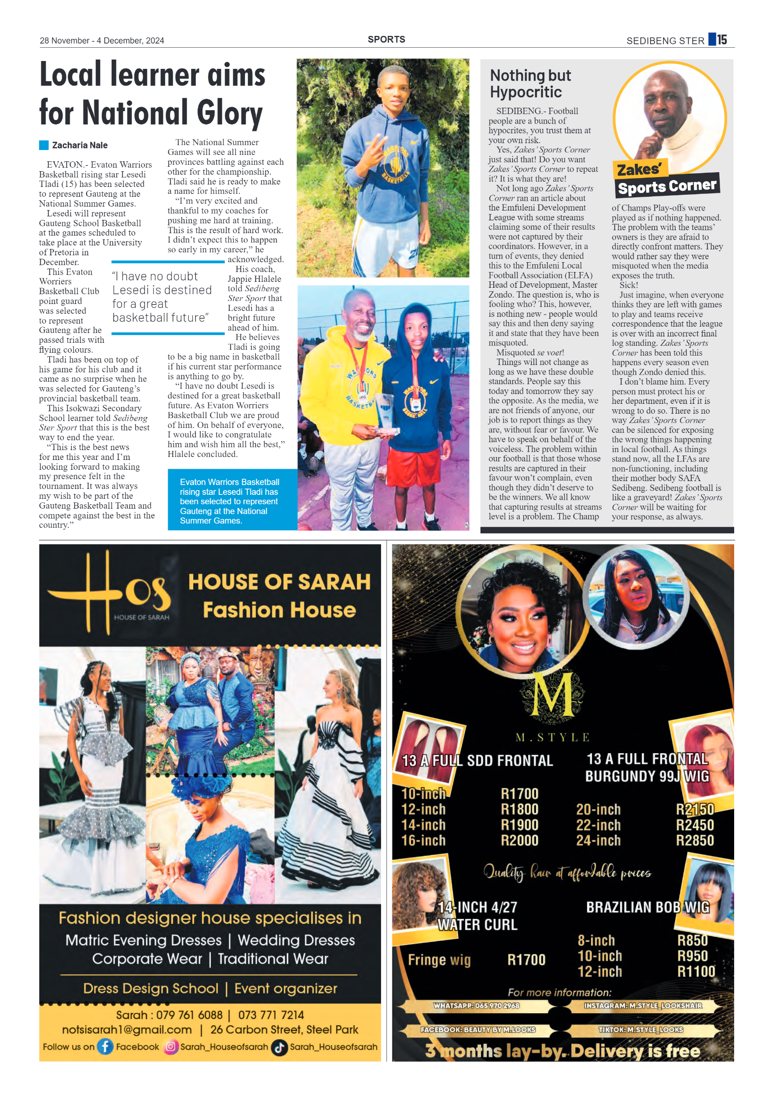 Sedibeng Ster 28 November – 4 December, 2024 page 15