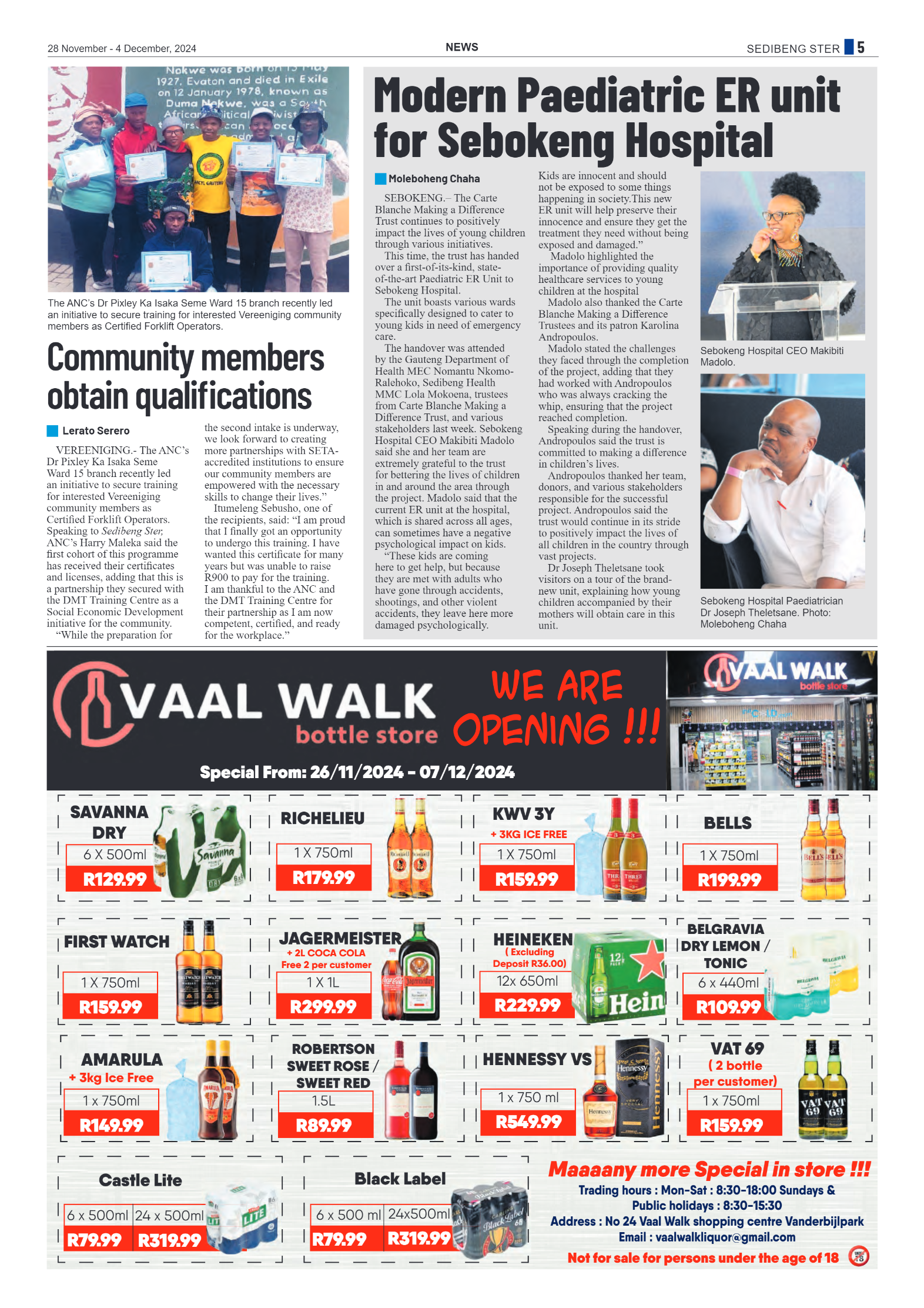 Sedibeng Ster 28 November – 4 December, 2024 page 5