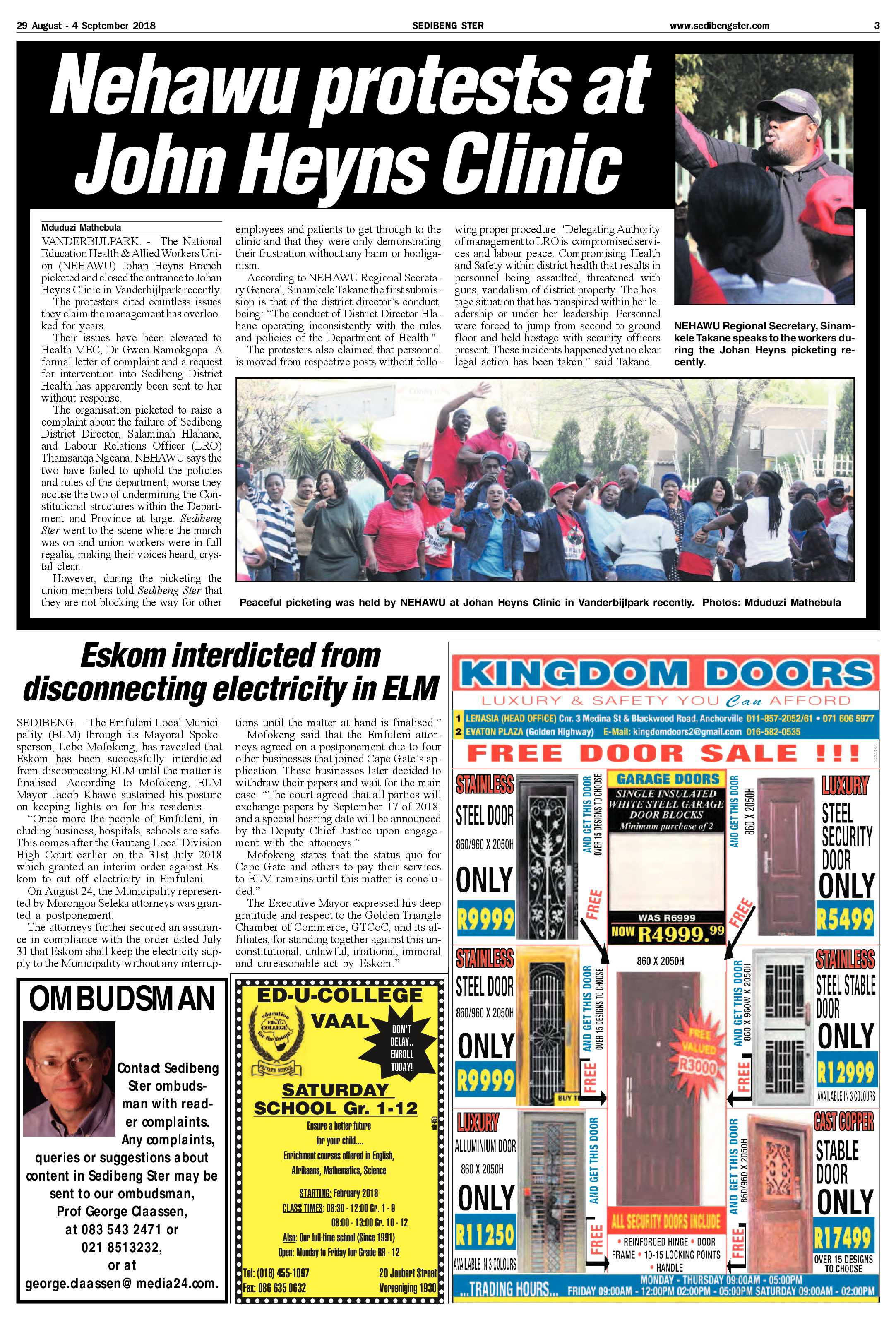 Sedibeng Ster 29 August – 4 September 2018 page 3