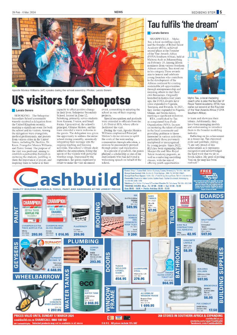 Sedibeng Ster 29 Feb – 6 Mar, 2024 page 5