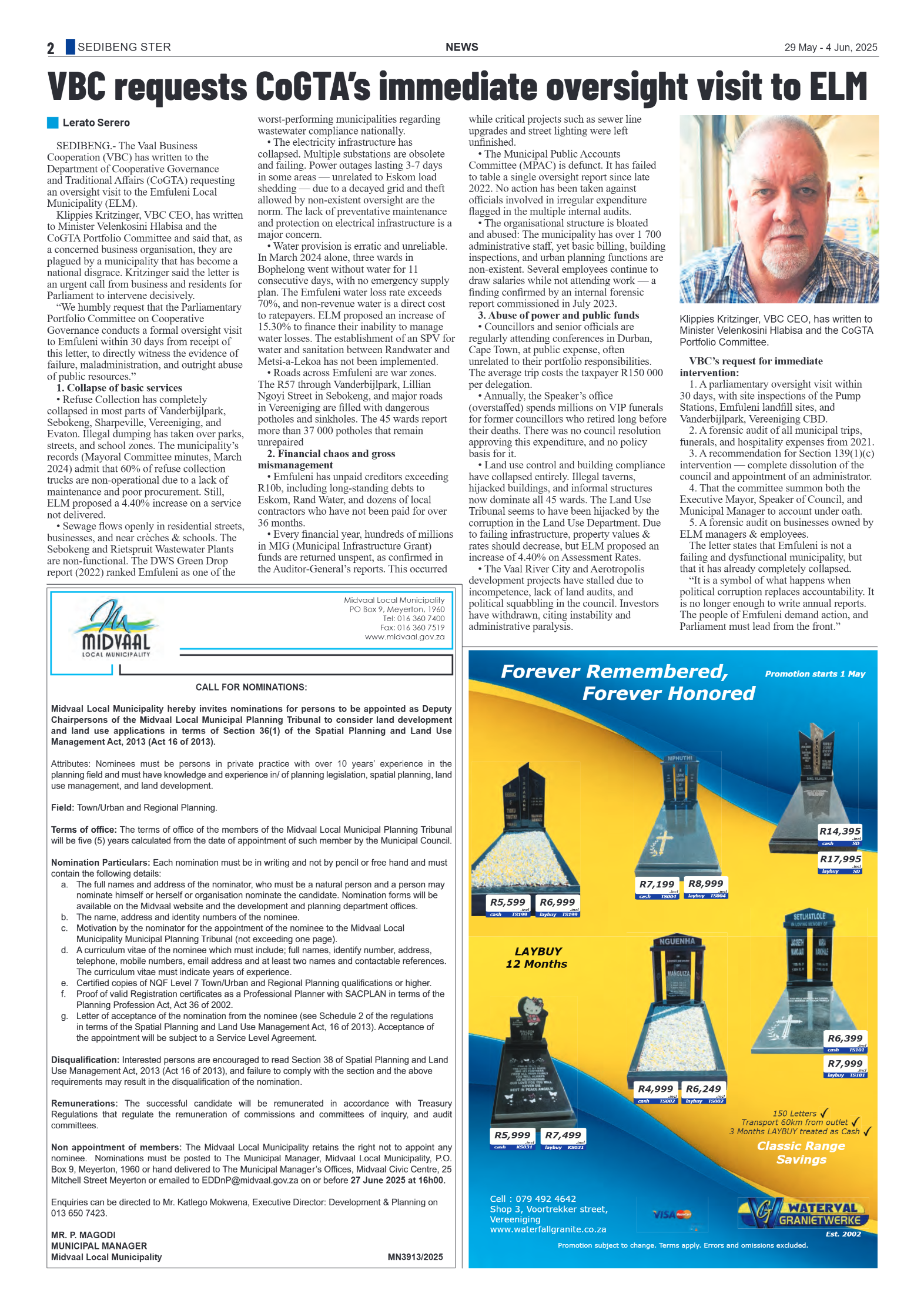 Sedibeng Ster 29 May – 4 Jun, 2025 page 2