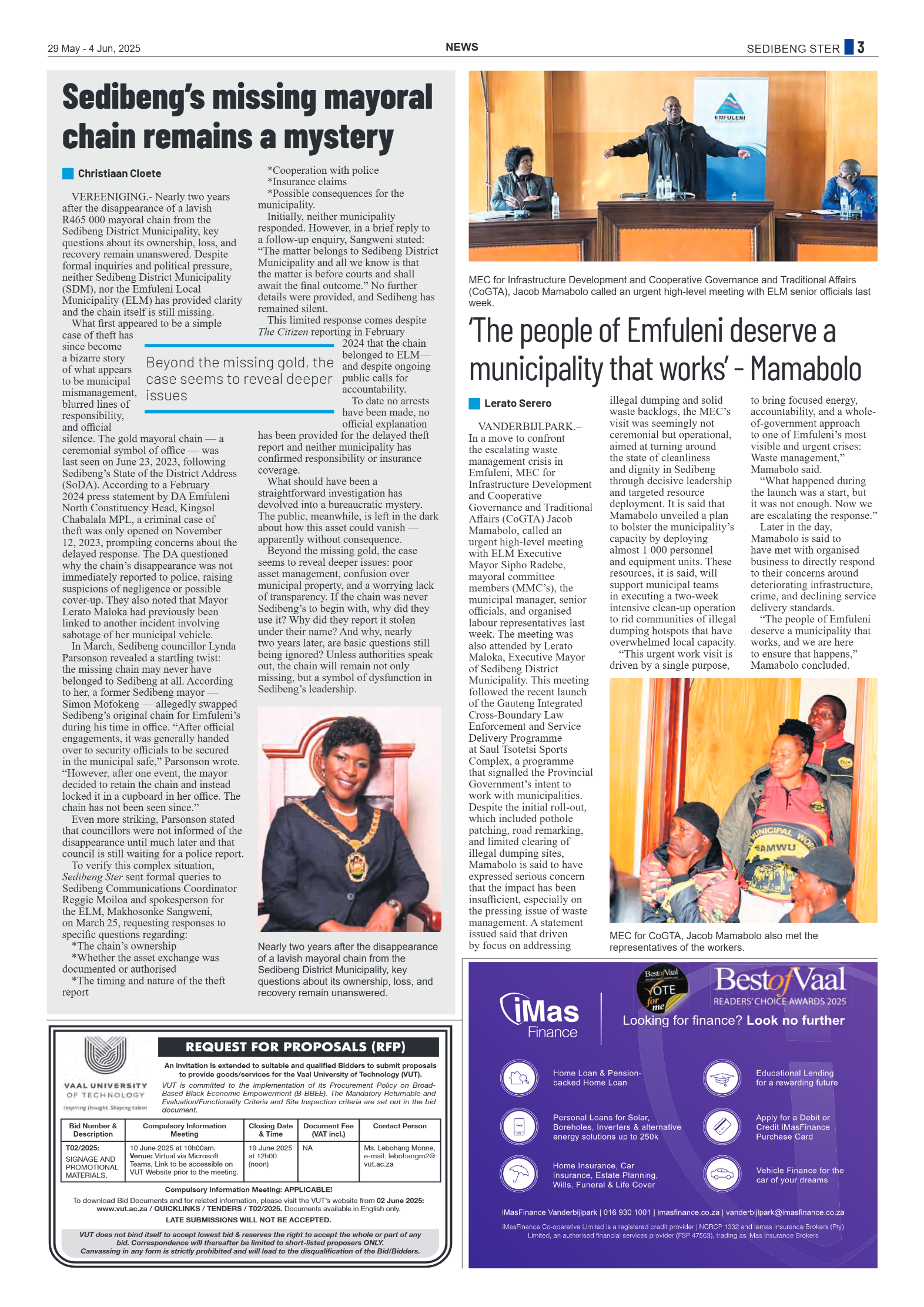 Sedibeng Ster 29 May – 4 Jun, 2025 page 3