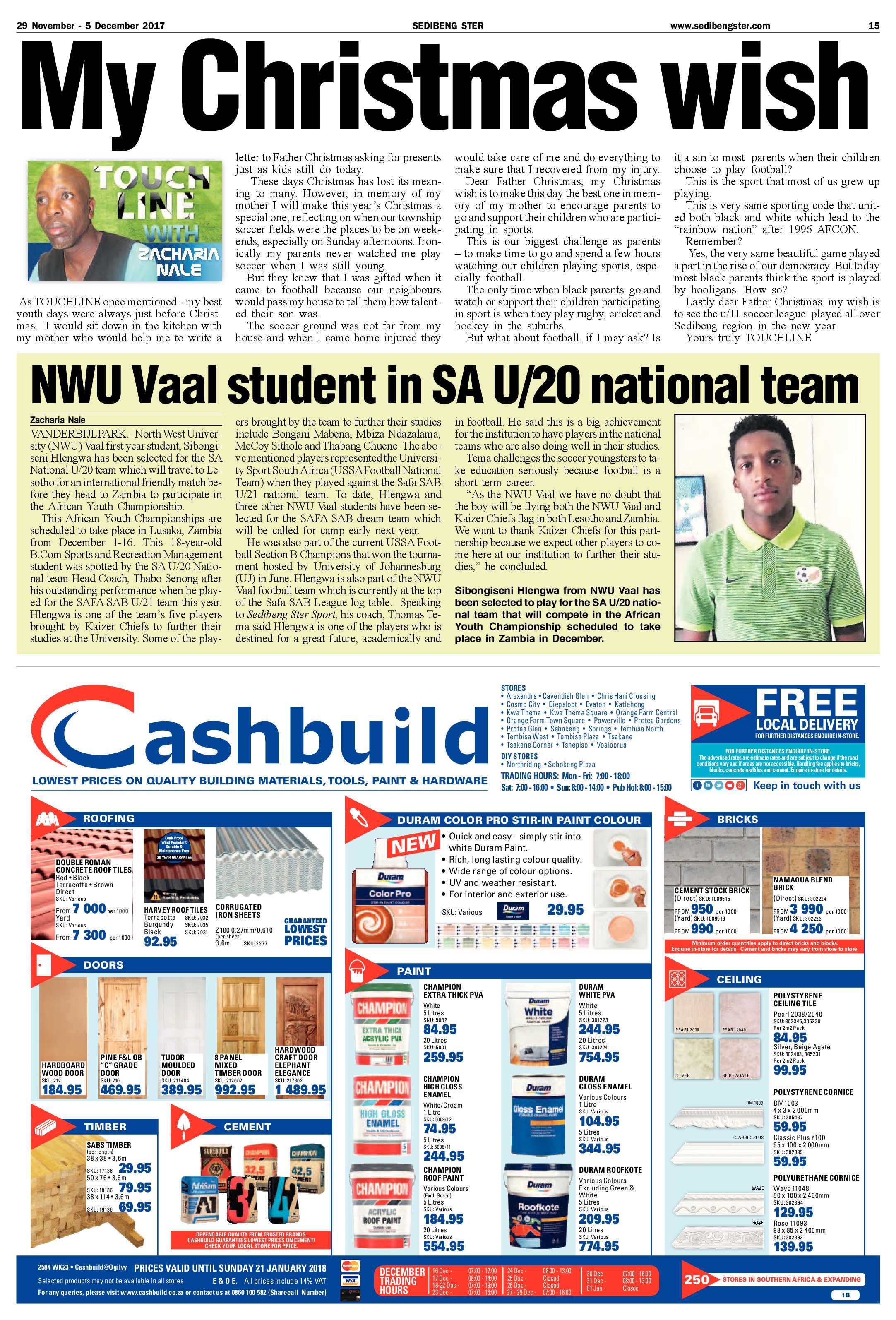 Sedibeng Ster 29 November – 5 December 2017 page 14