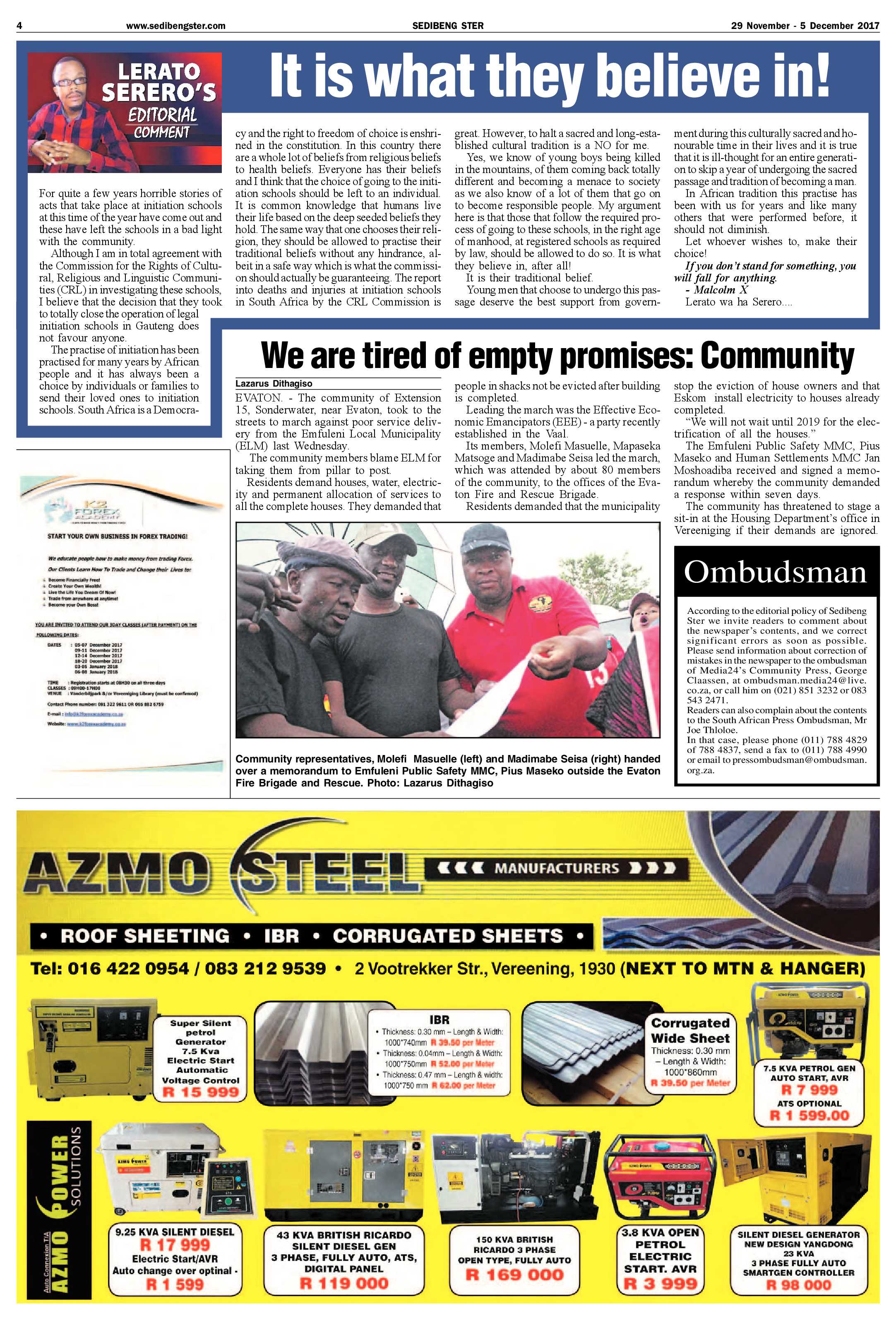 Sedibeng Ster 29 November – 5 December 2017 page 4