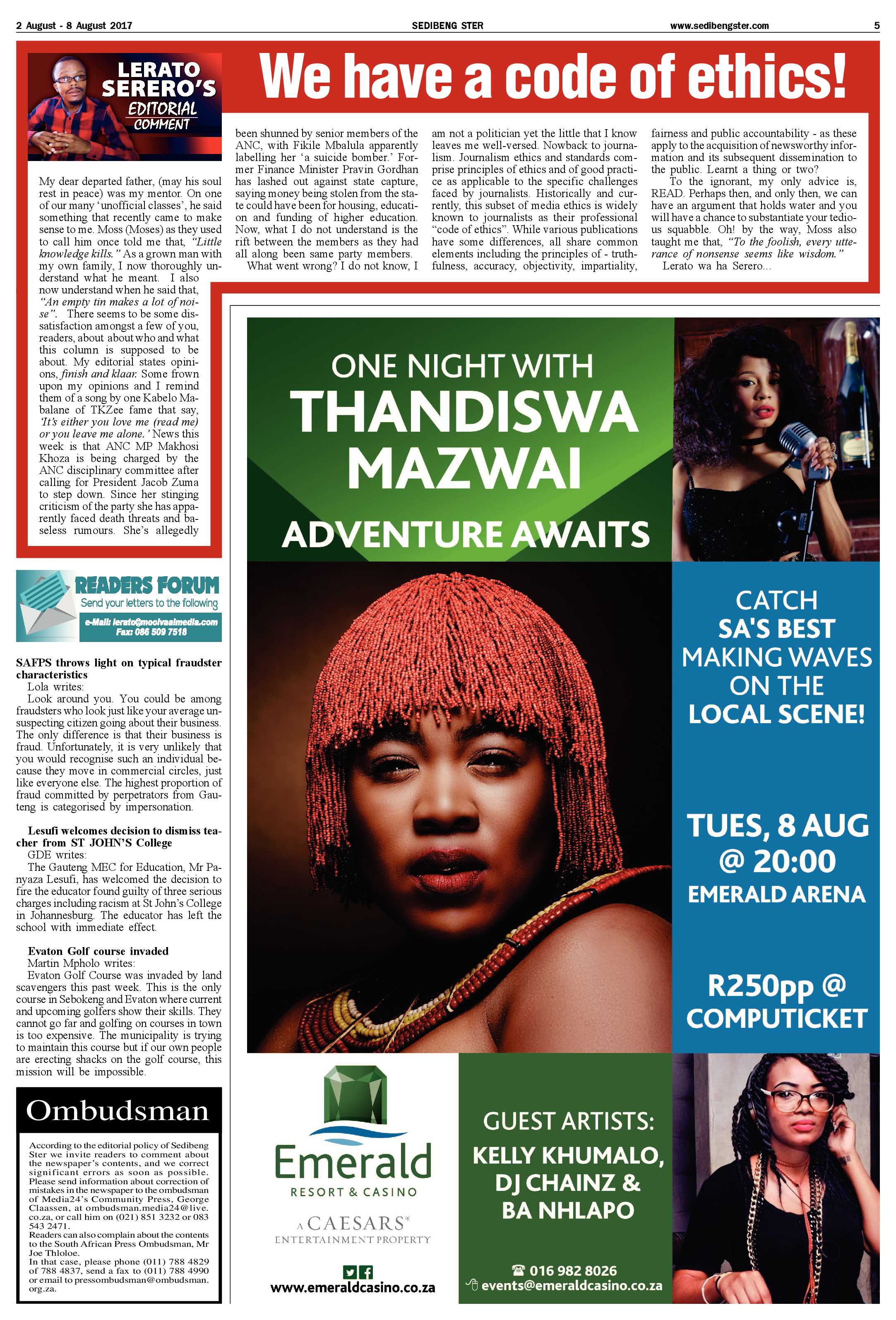 Sedibeng Ster 2 – 8 August 2017 page 5