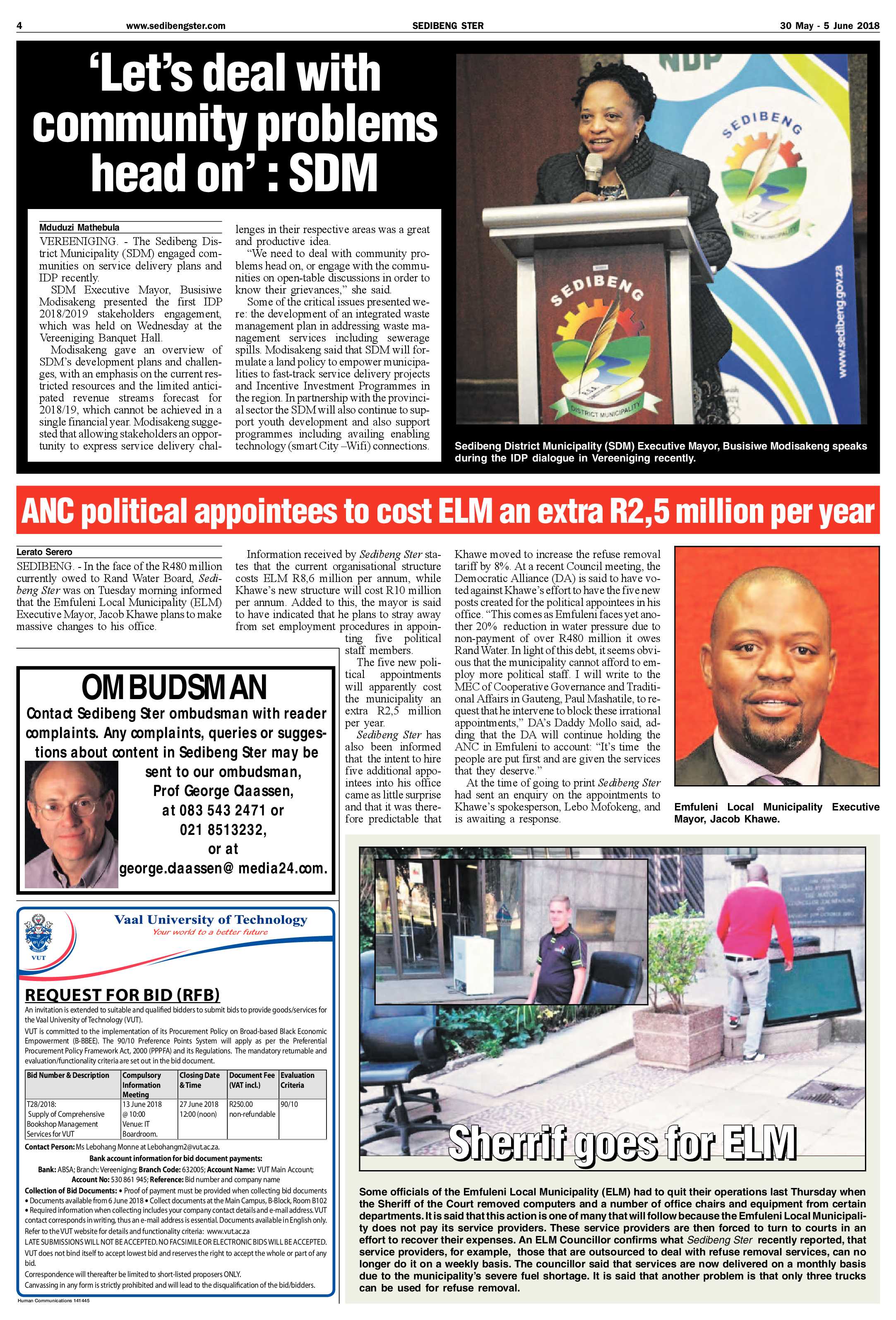Sedibeng Ster 30 May – 5 June 2018 page 4