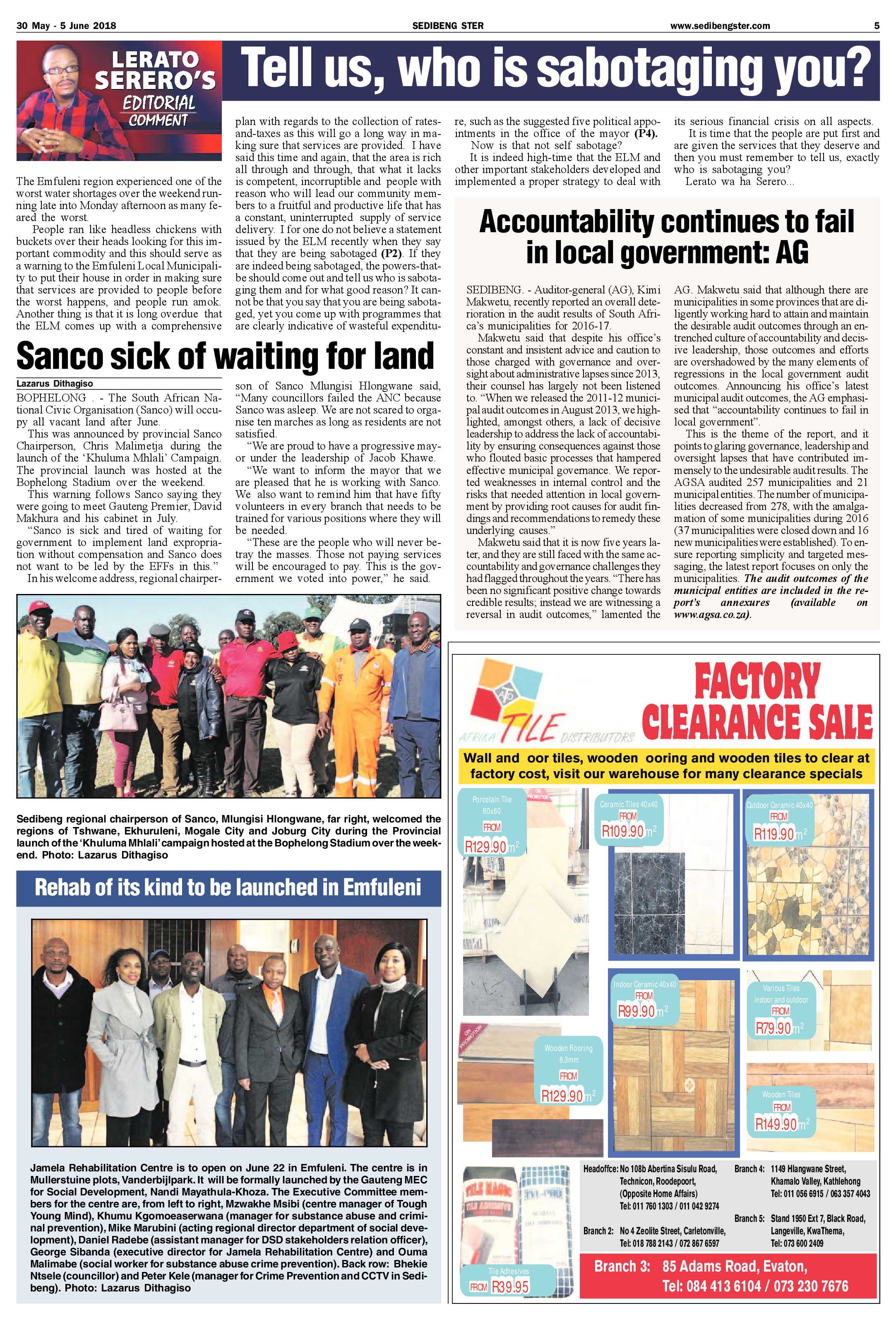 Sedibeng Ster 30 May – 5 June 2018 page 5