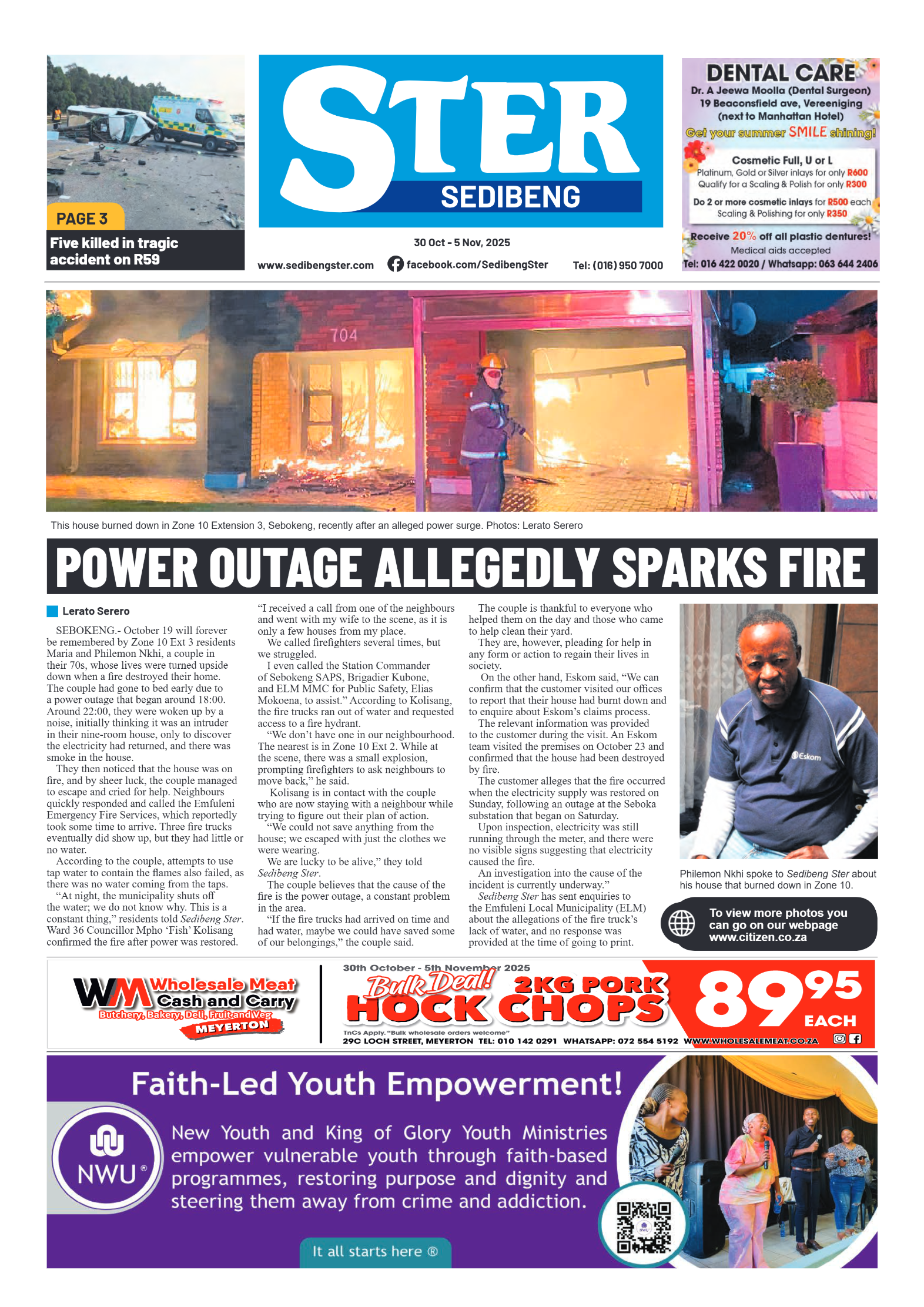 Sedibeng Ster 30 Oct – 5 Nov, 2025 page 1