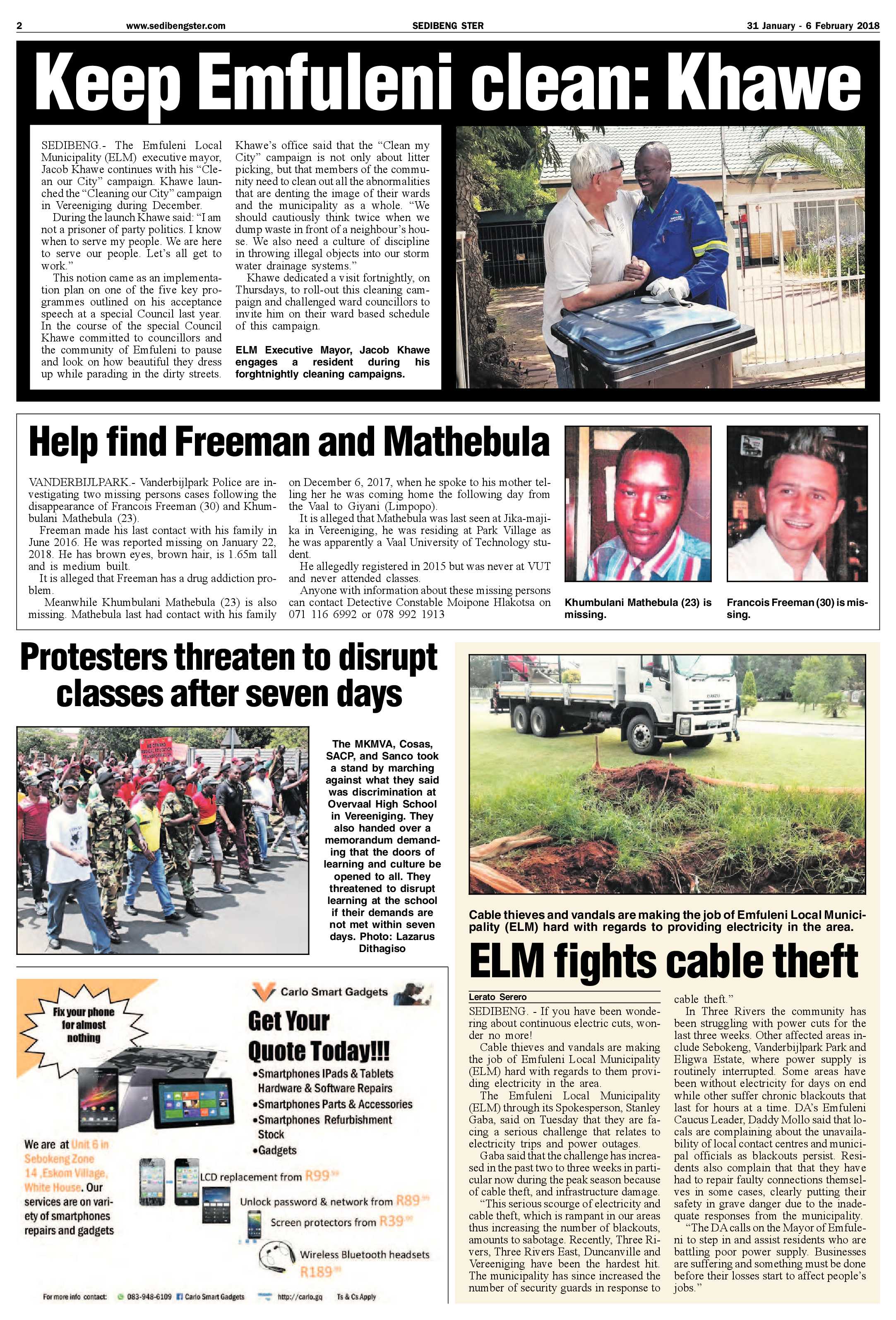 Sedibeng Ster 31 January – 6 February 2018 page 2