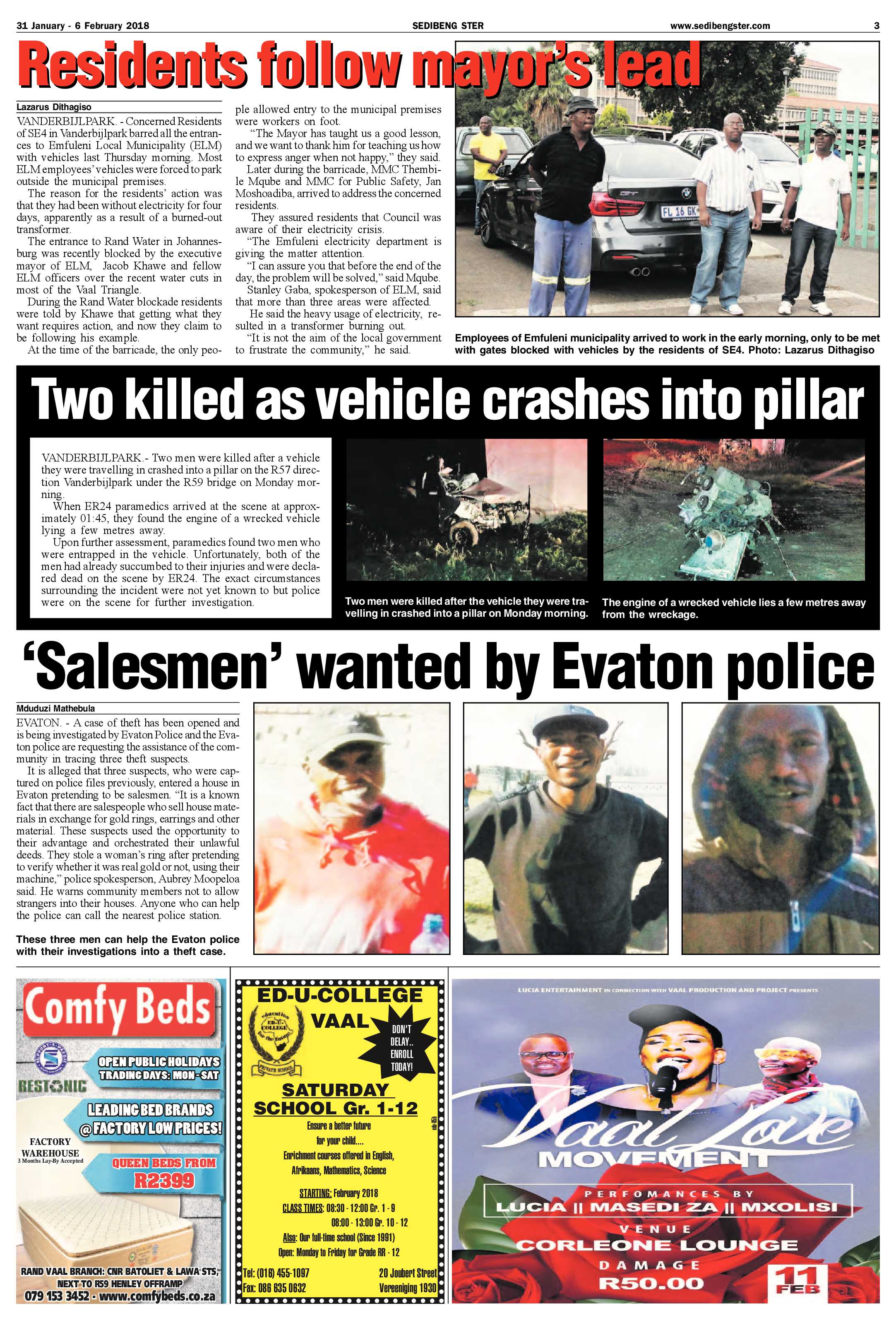 Sedibeng Ster 31 January – 6 February 2018 page 3