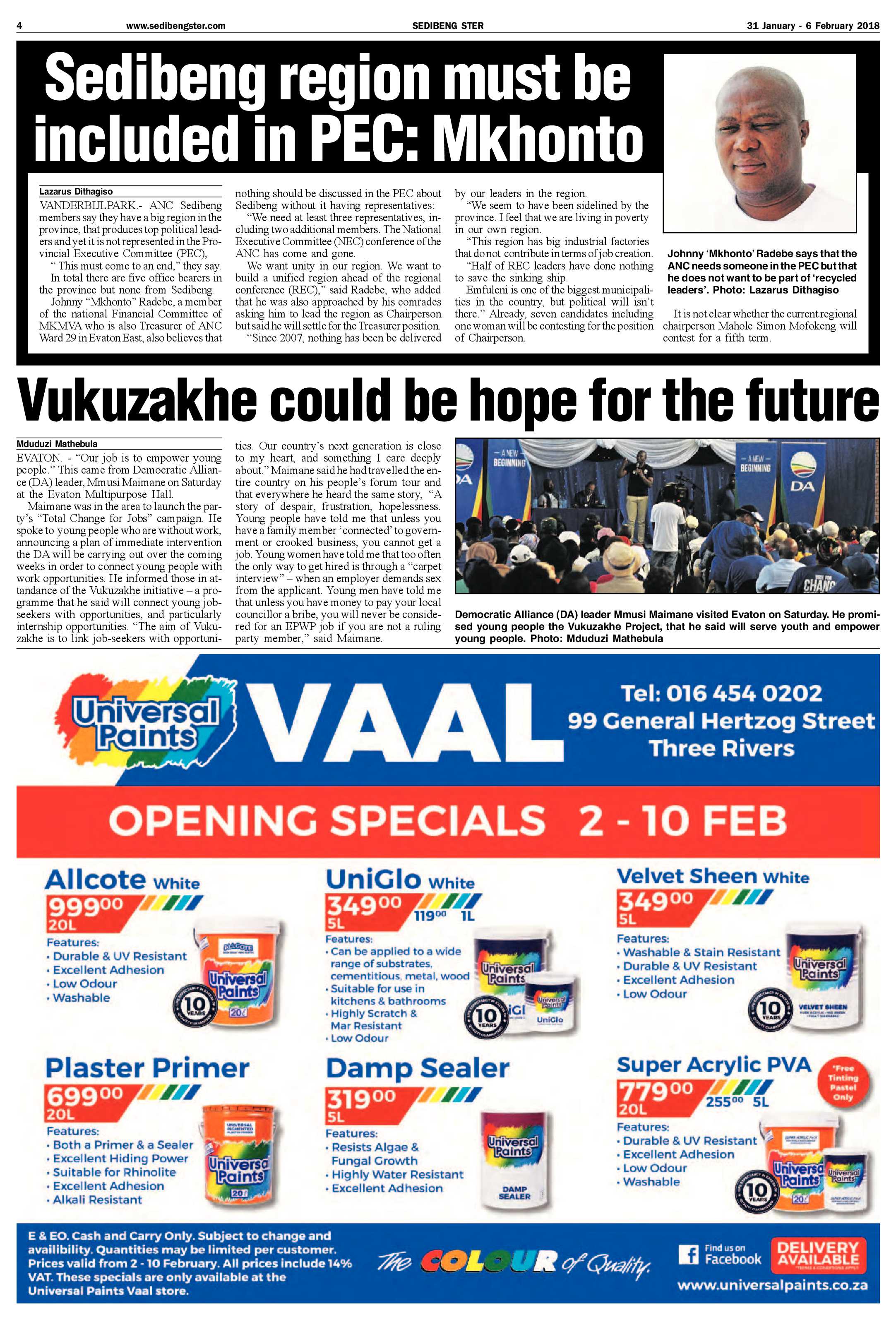Sedibeng Ster 31 January – 6 February 2018 page 4
