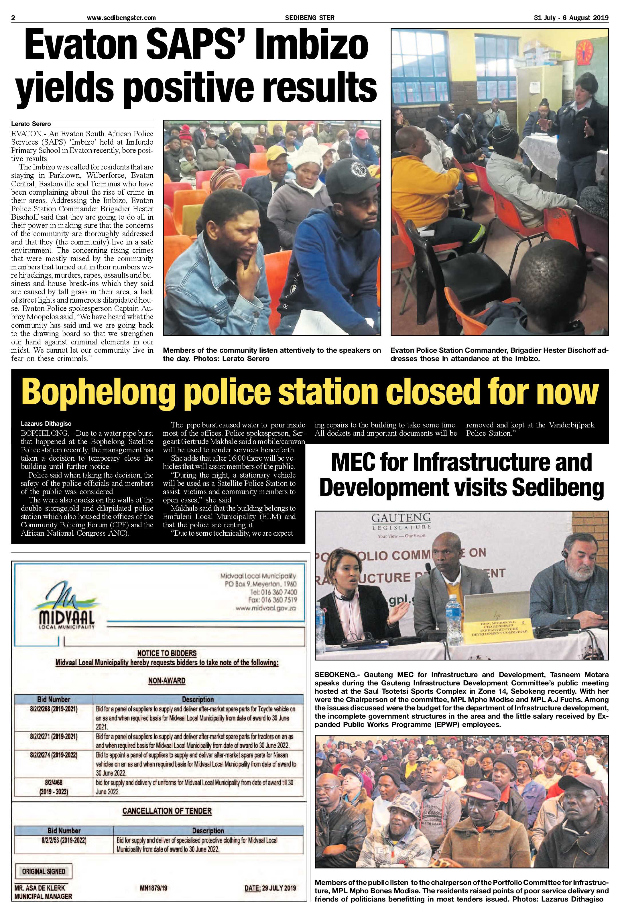 Sedibeng Ster 31 July – 6 August 2019 page 2