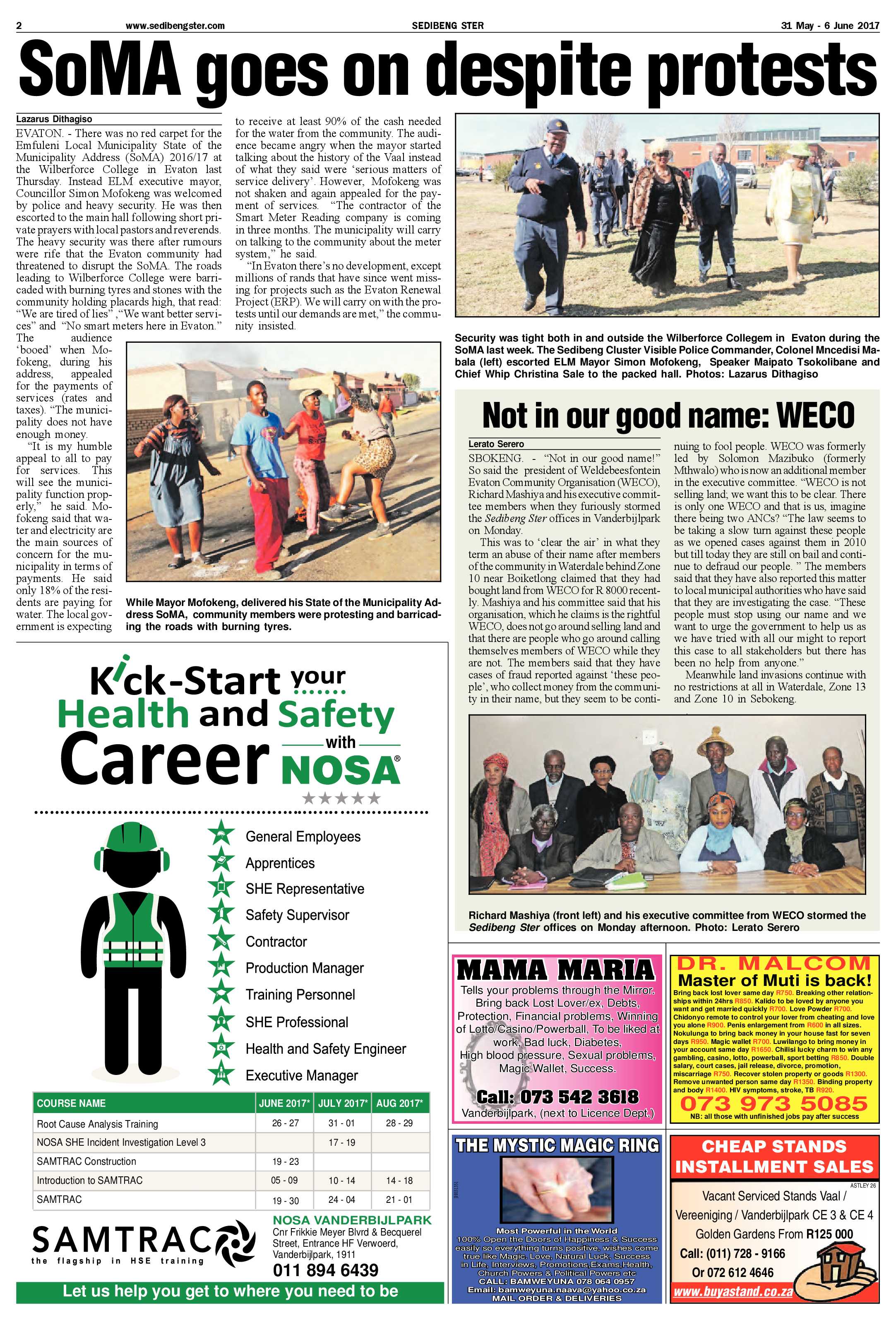 Sedibeng Ster 31 May – 6 June 2017 page 2