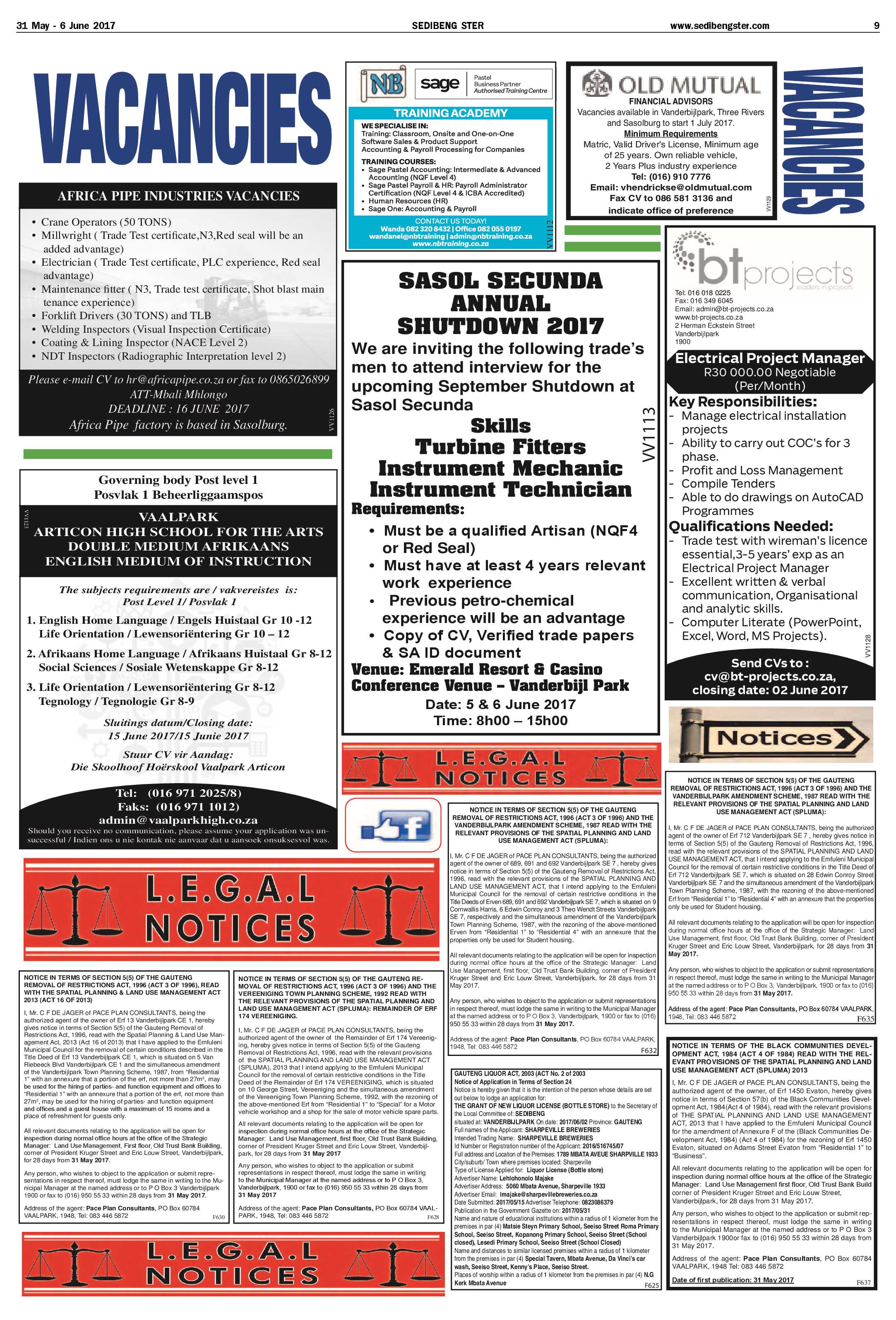 Sedibeng Ster 31 May – 6 June 2017 page 9