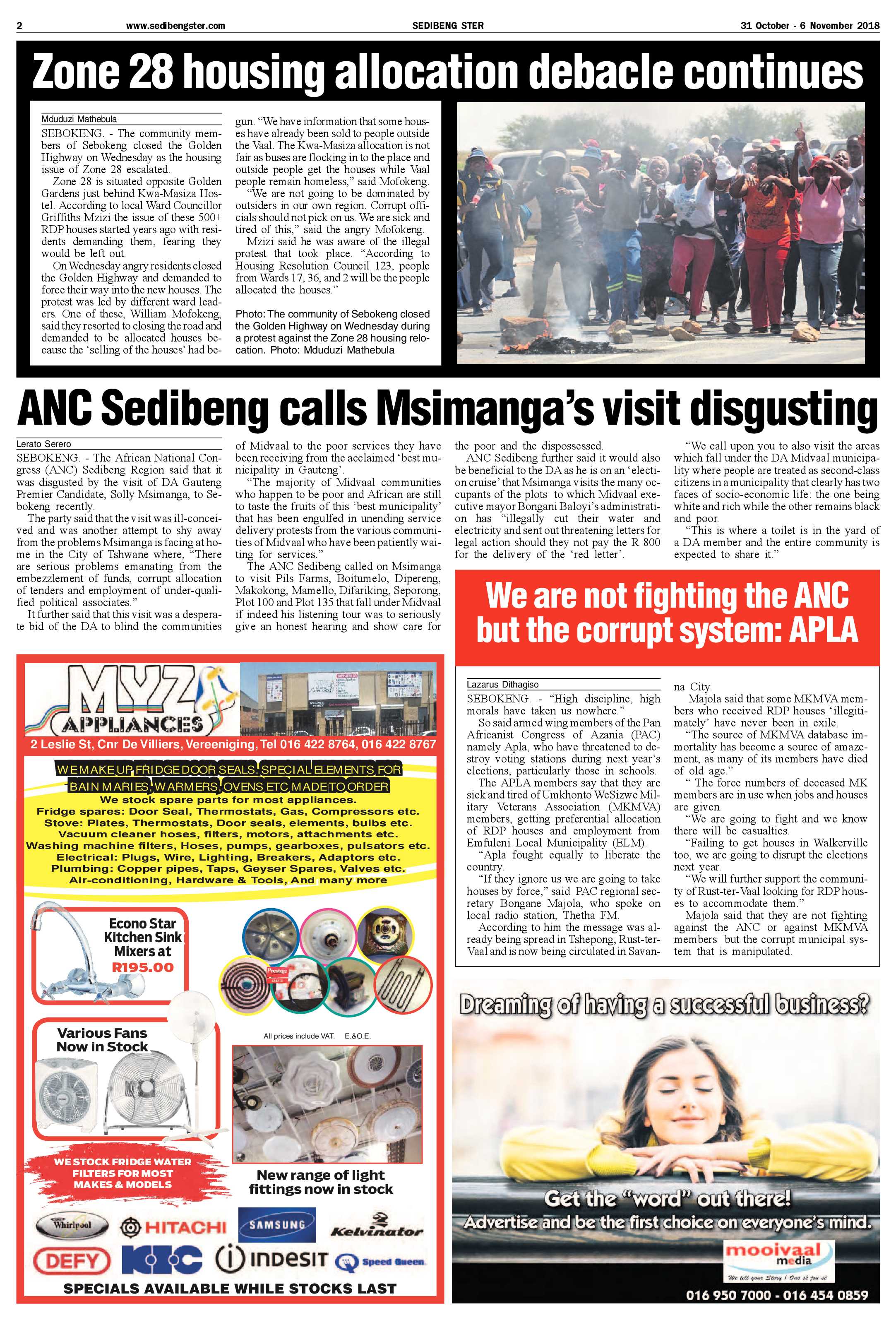 Sedibeng Ster 31 October – 6 November 2018 page 2