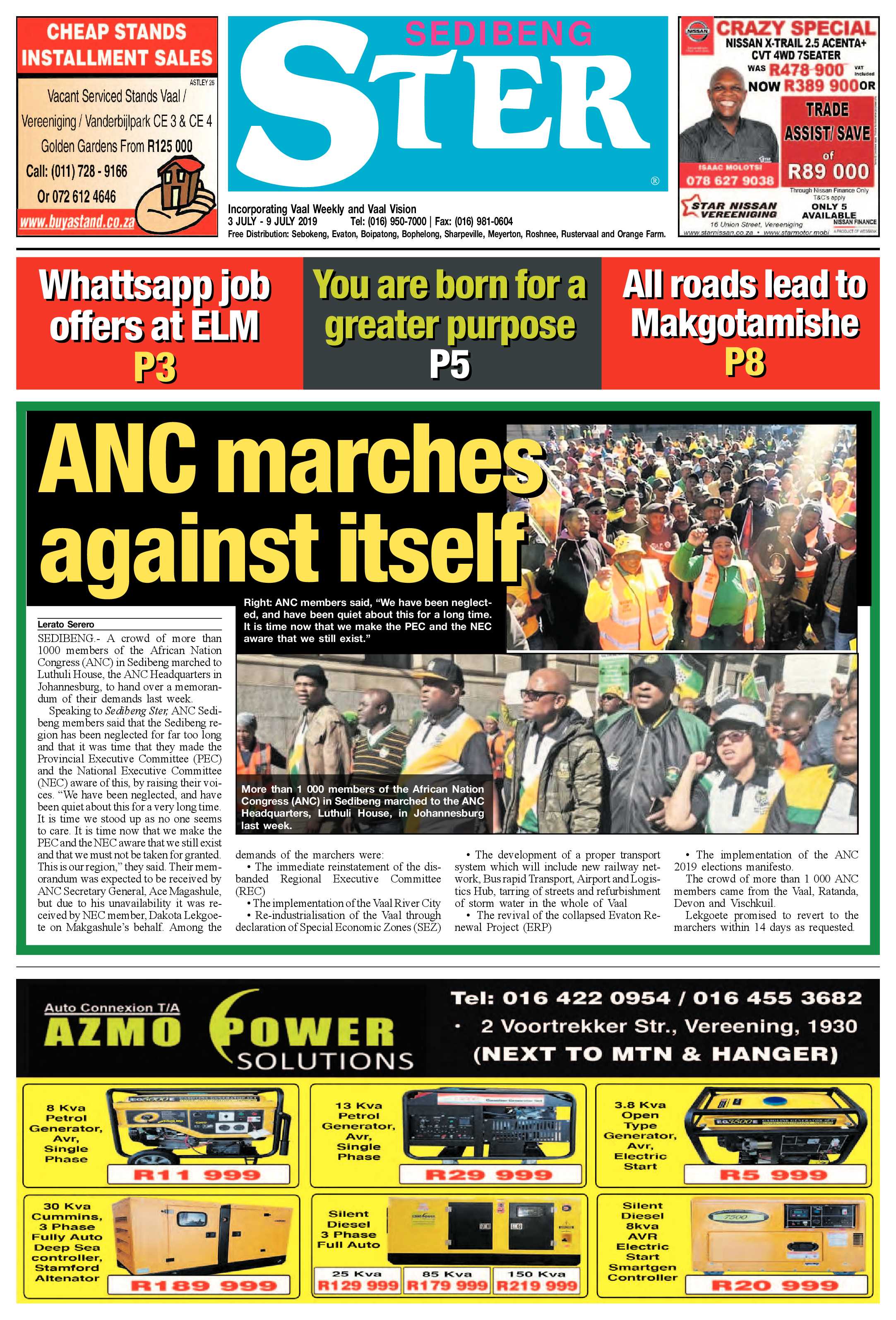 Sedibeng Ster 3 – 9 July 2019 page 1