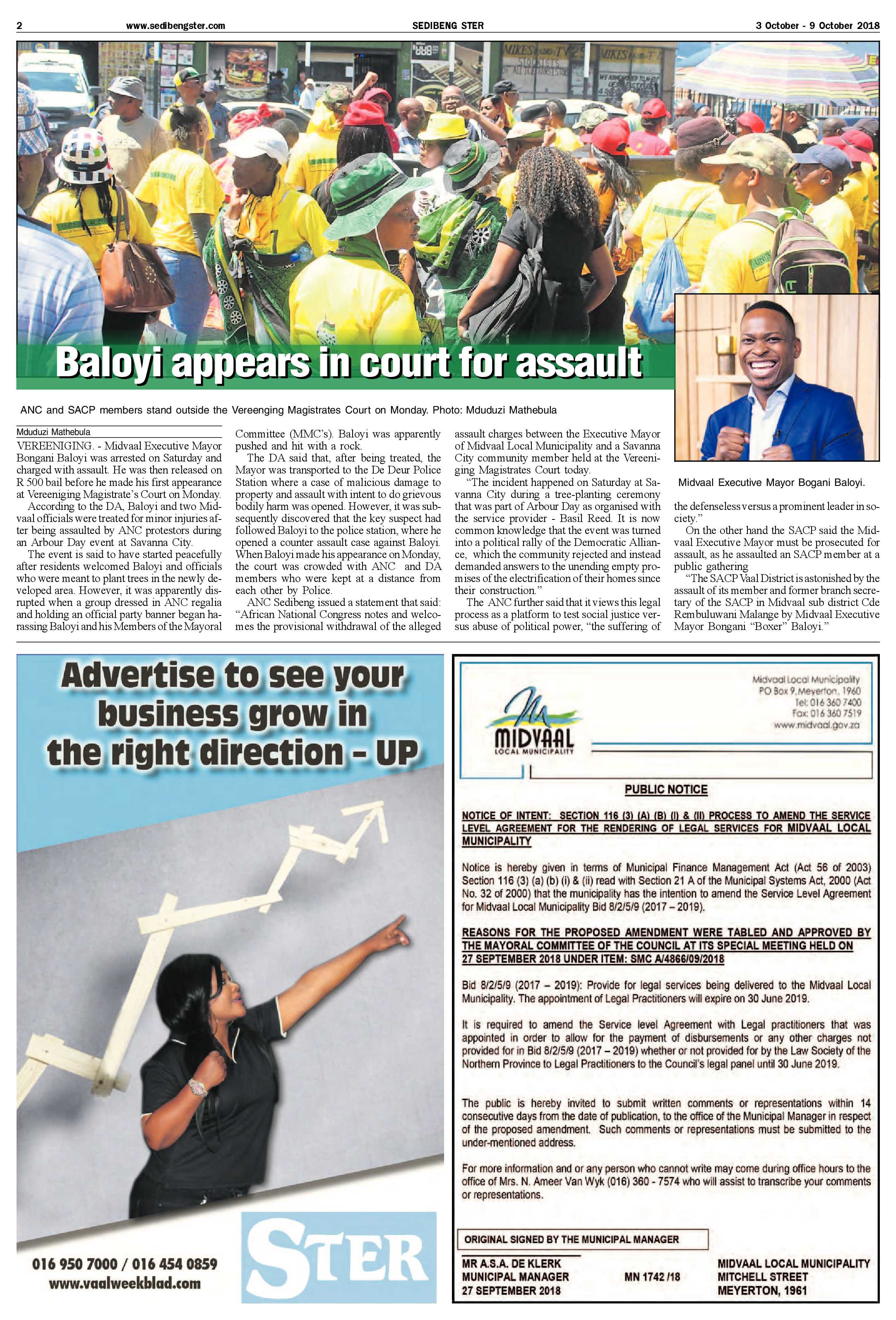 Sedibeng Ster 3 – 9 October 2018 page 2
