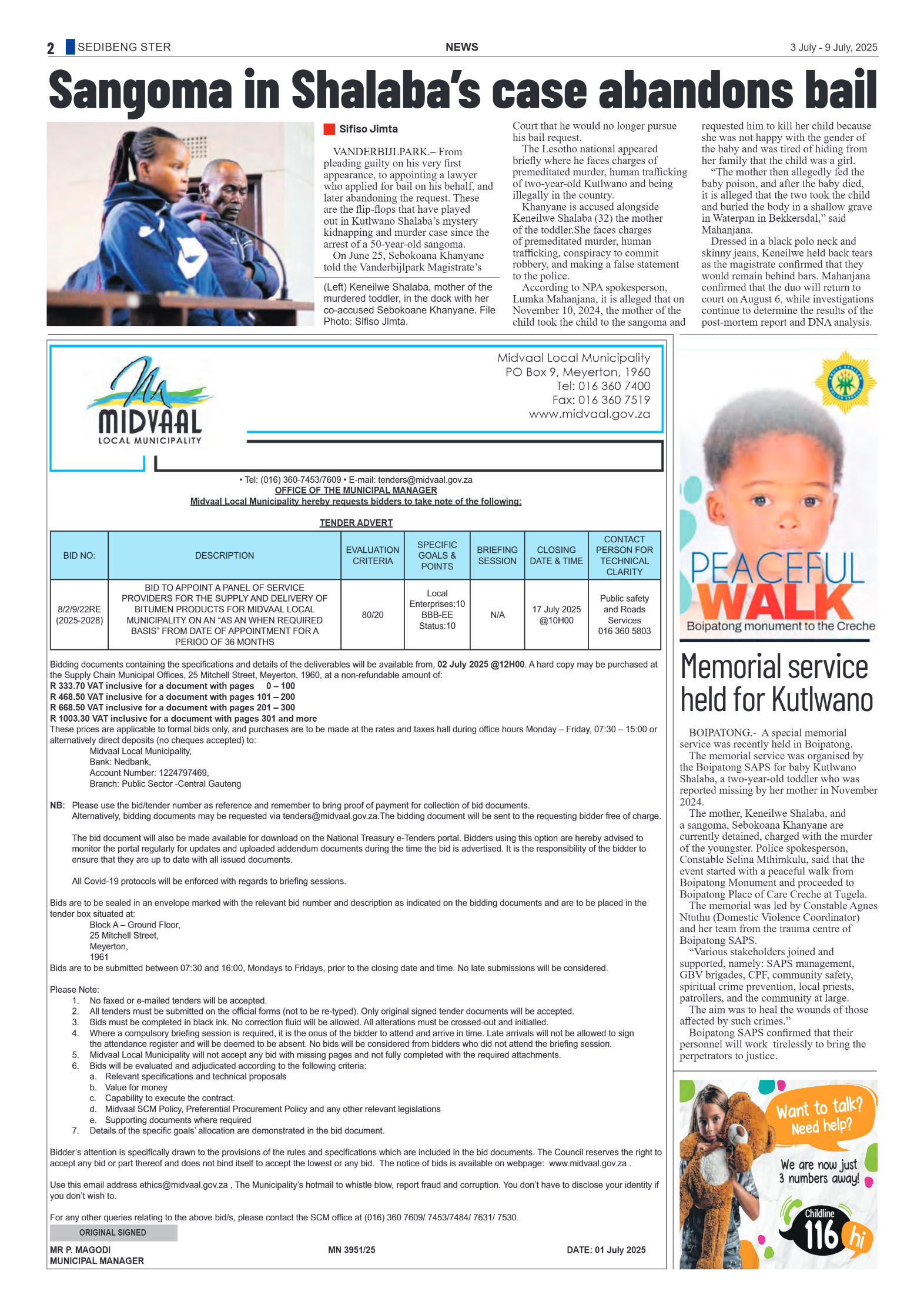 Sedibeng Ster 3 July – 9 July, 2025 page 2