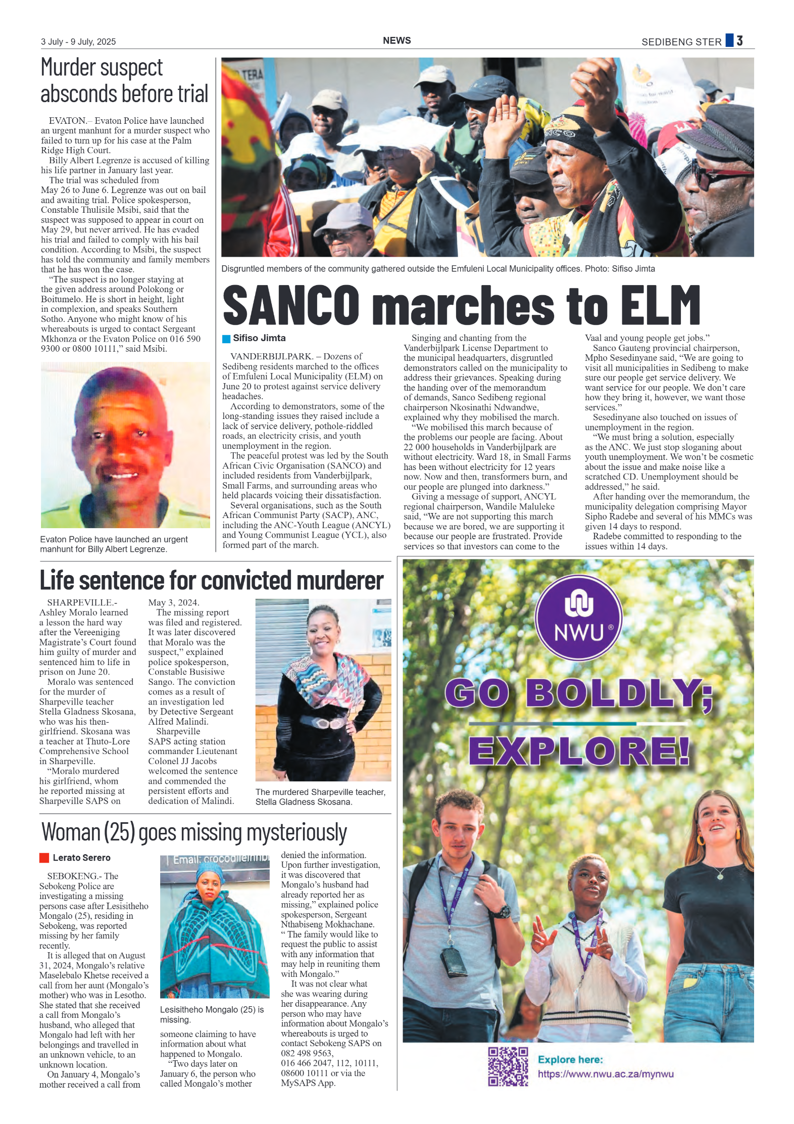 Sedibeng Ster 3 July – 9 July, 2025 page 3