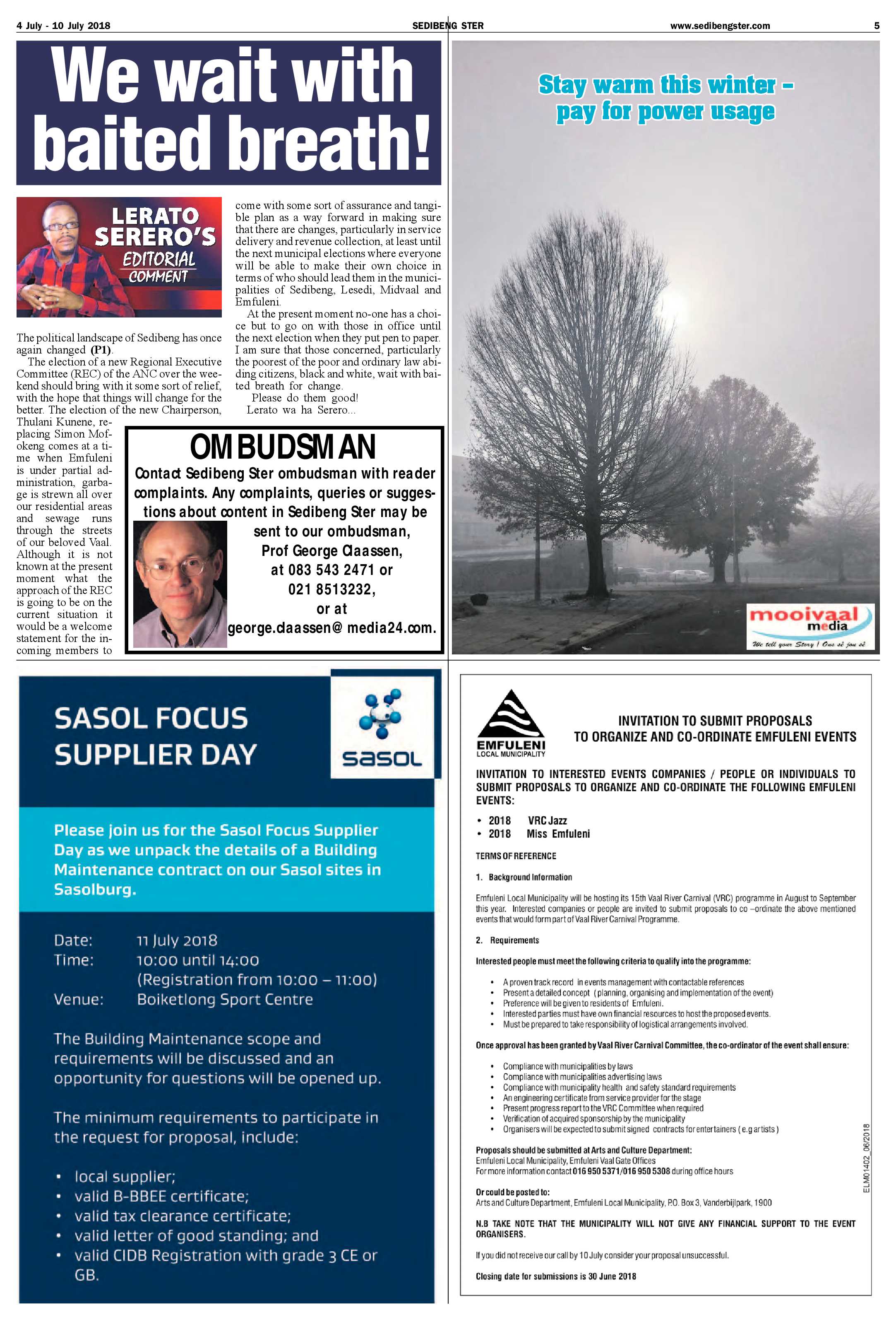 Sedibeng Ster 4 – 10 July 2018 page 5