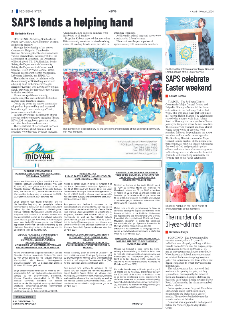 Sedibeng Ster 4 April – 10 April, 2024 page 2