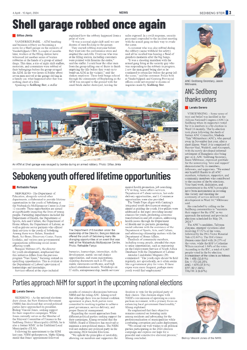 Sedibeng Ster 4 April – 10 April, 2024 page 3