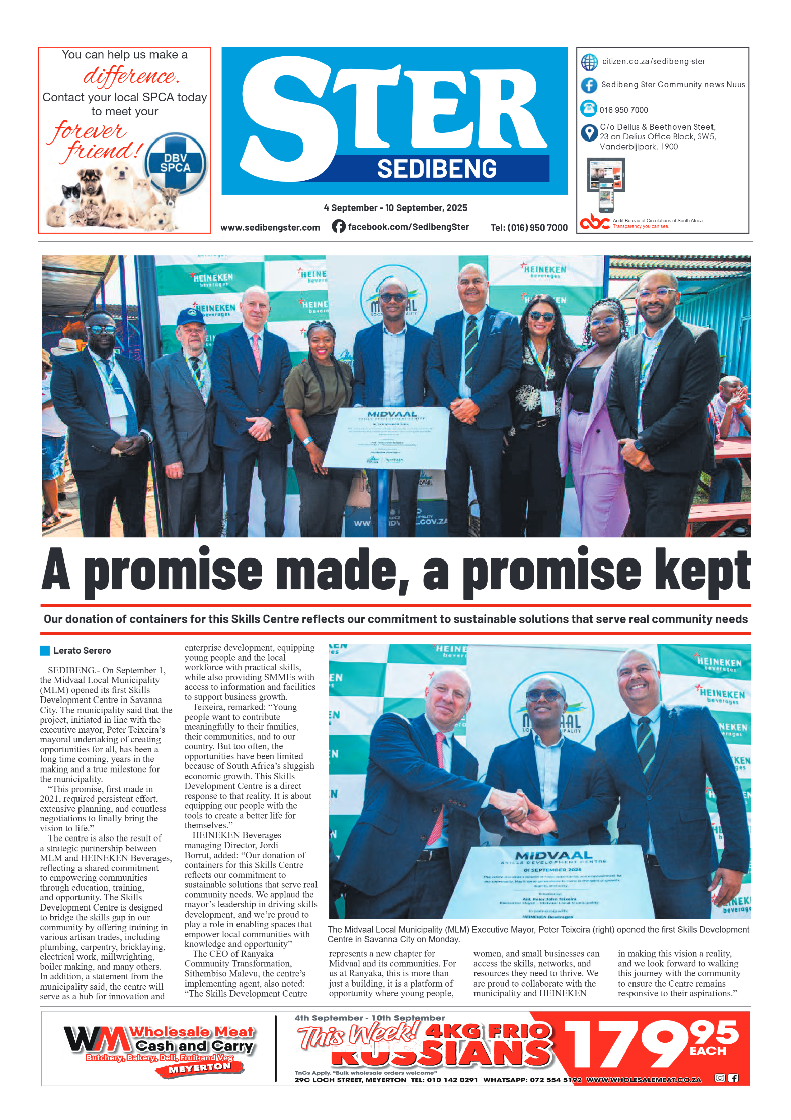 Sedibeng Ster 4 September – 10 September, 2025 page 1